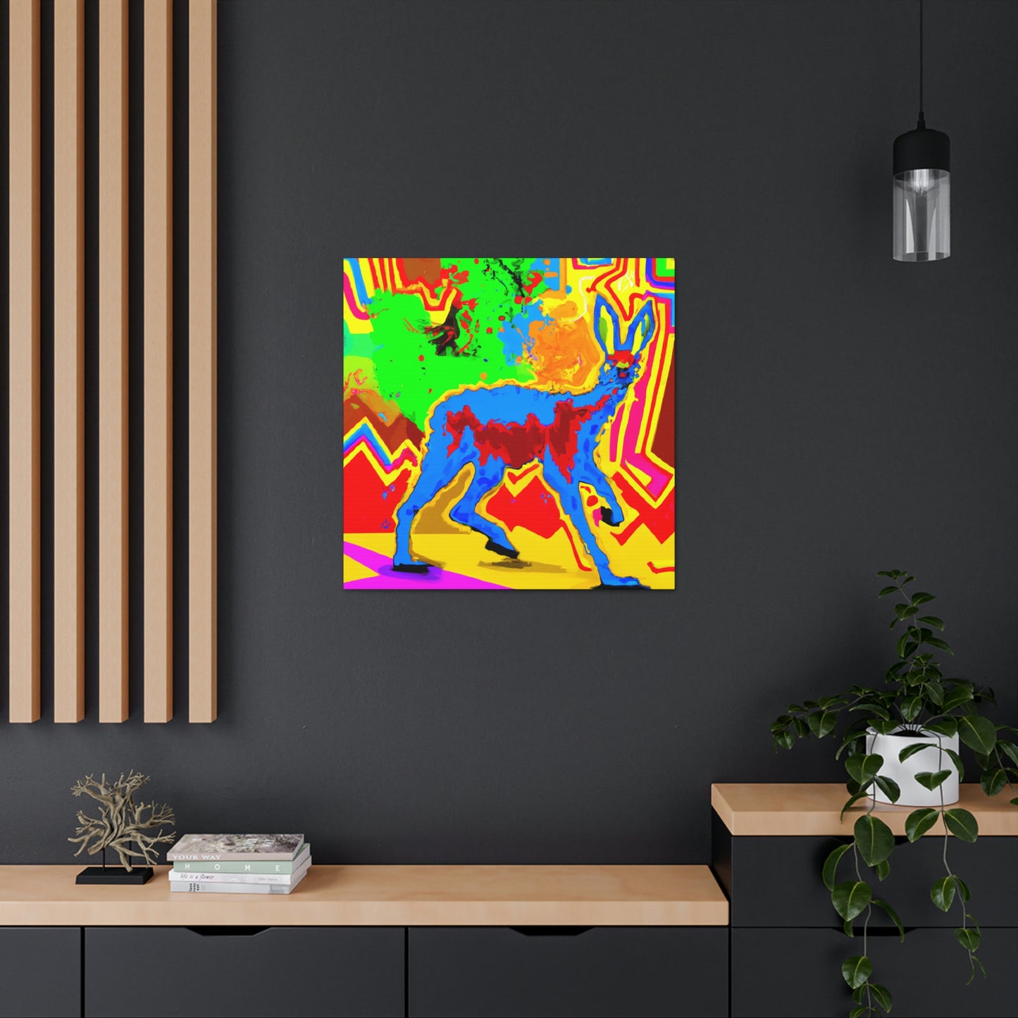 "Caracal in Nature's Den" - Canvas