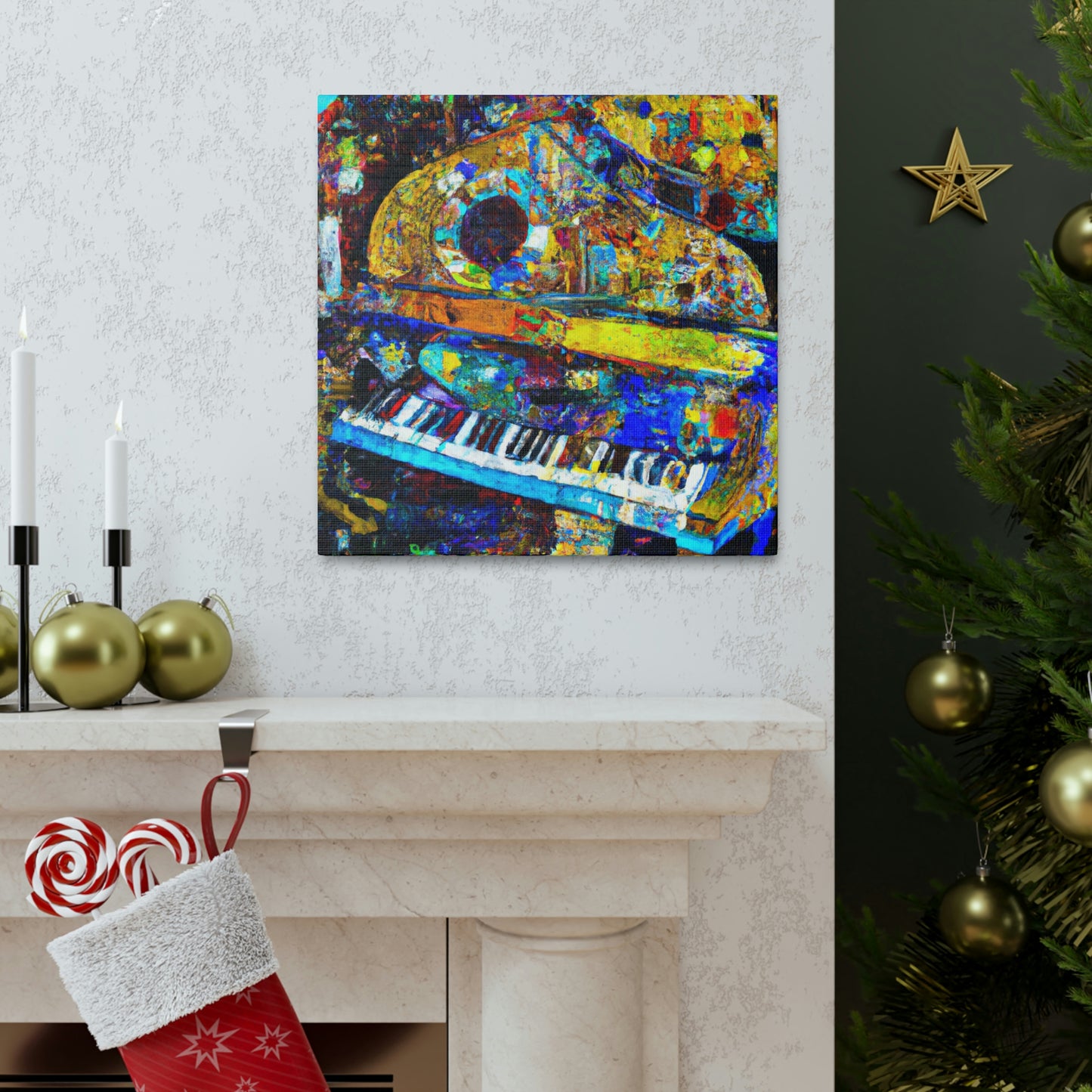 "Piano in Expressionism" - Canvas