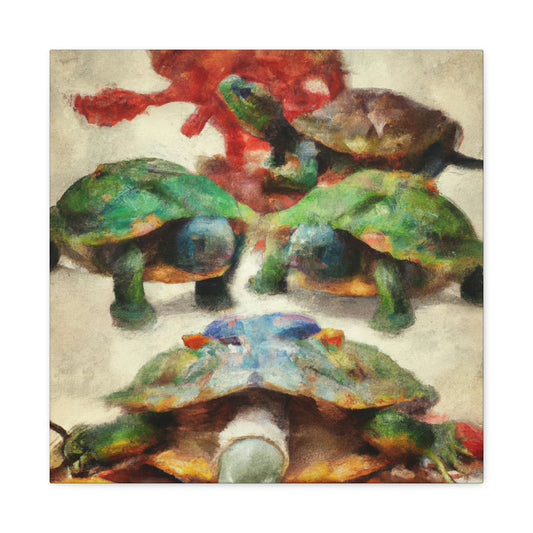 "Turtle on a Quest" - Canvas