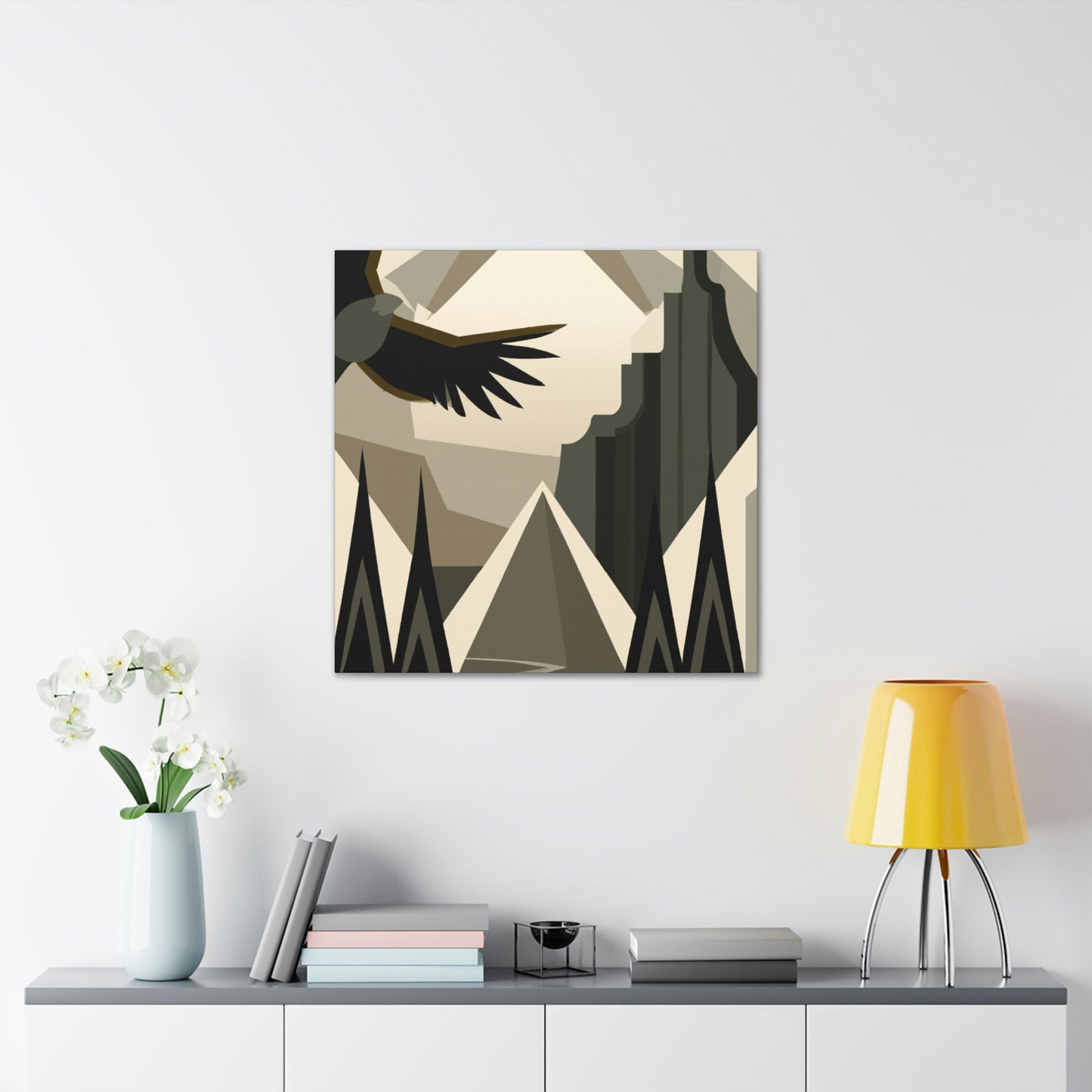 "Condor's Midnight Embrace" - Canvas