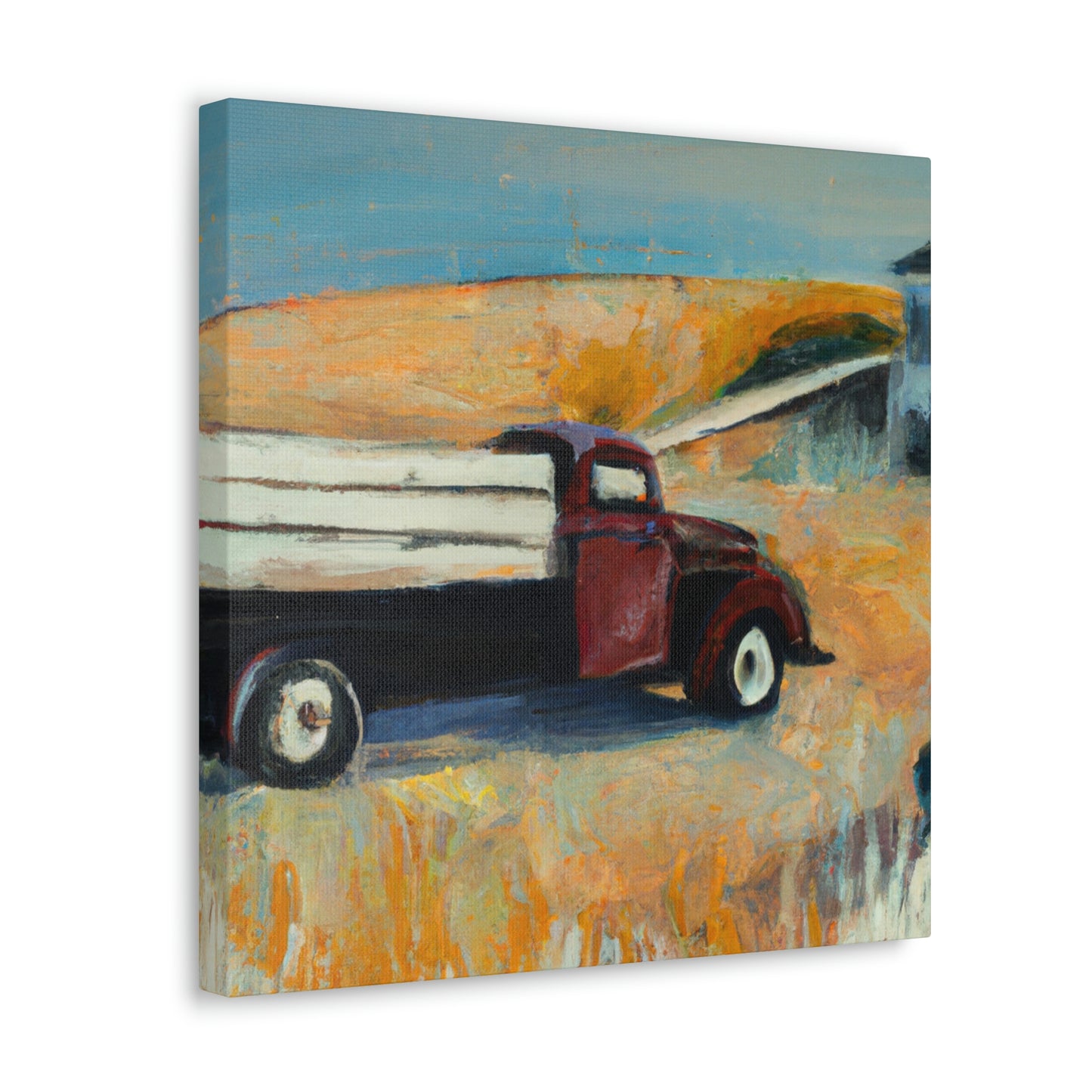 Old Pickup Truck Sunset - Canvas