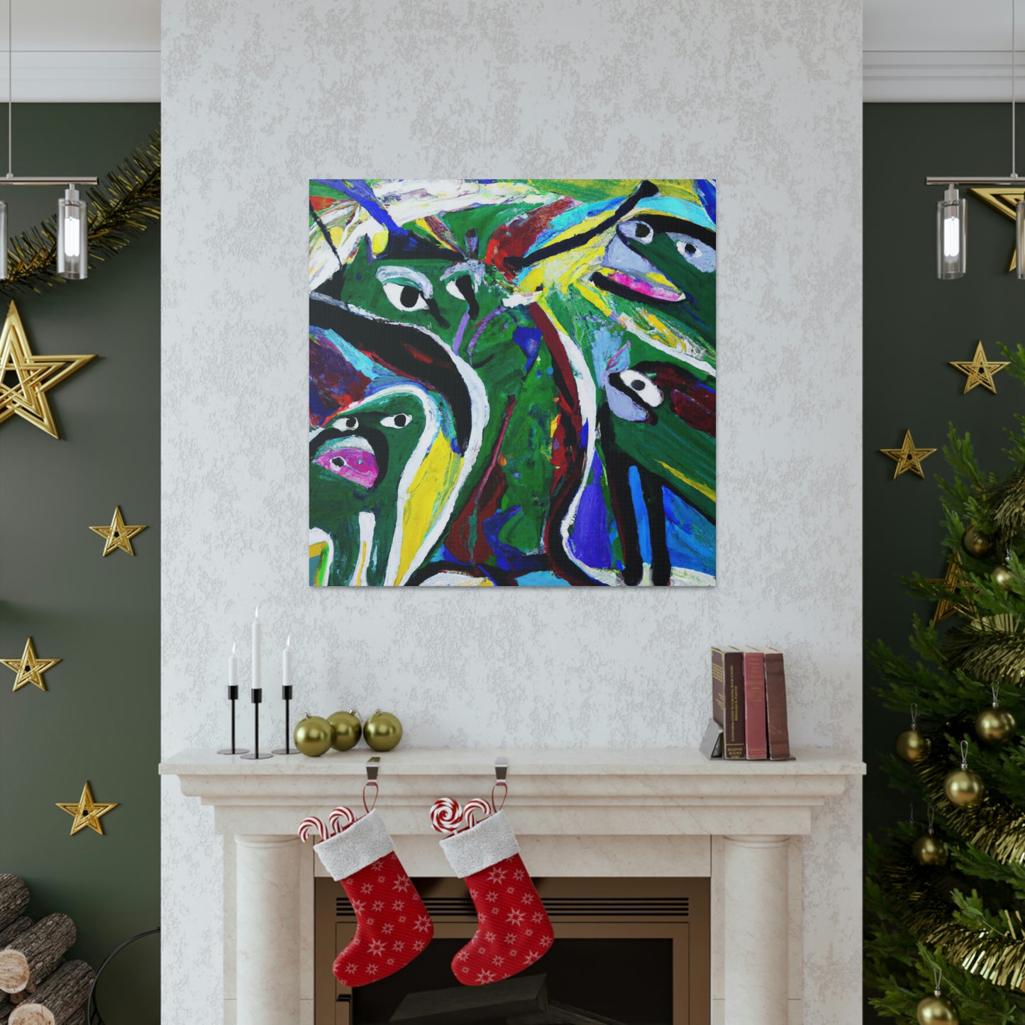 Otters in Abstraction - Canvas