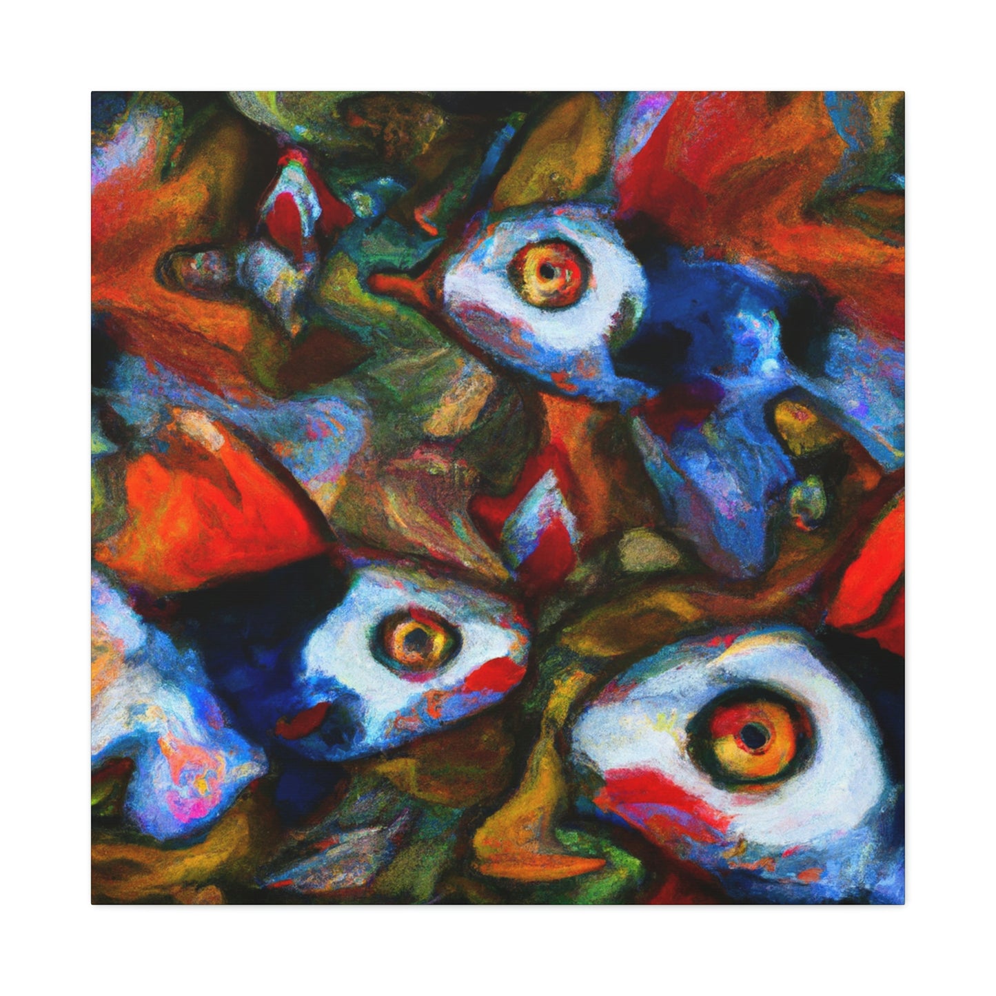 "Guppy in Expressionism" - Canvas