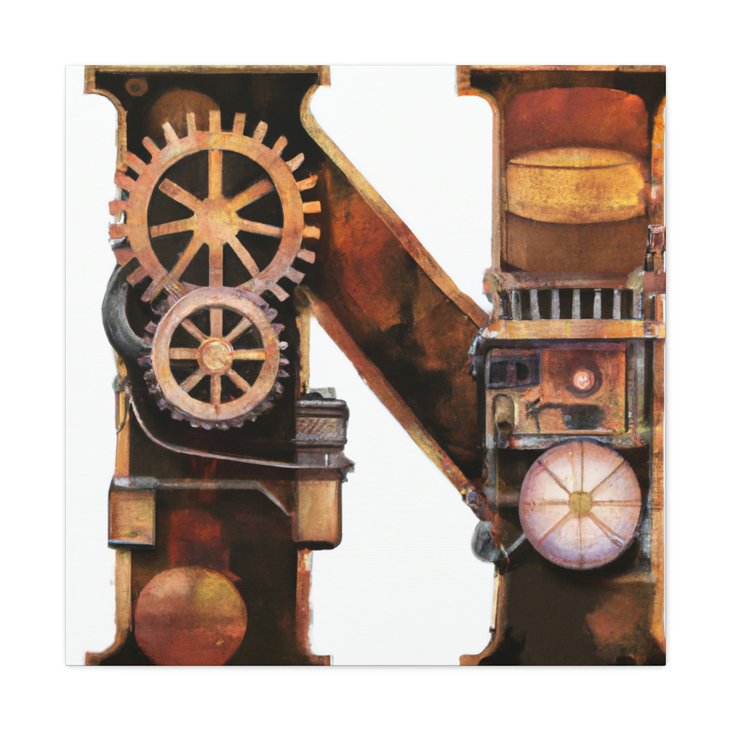 Steampunk Time Machine - Canvas