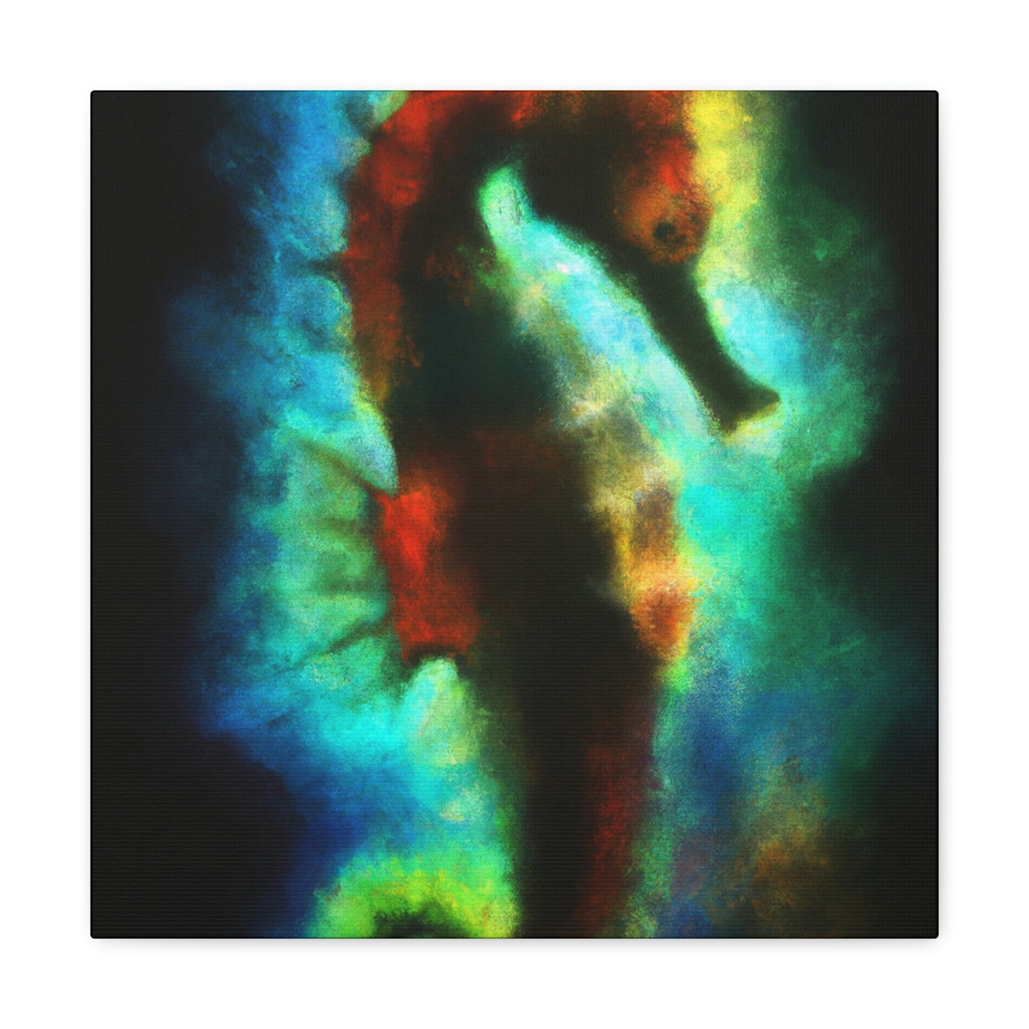 "Sea Horse Rising Up" - Canvas