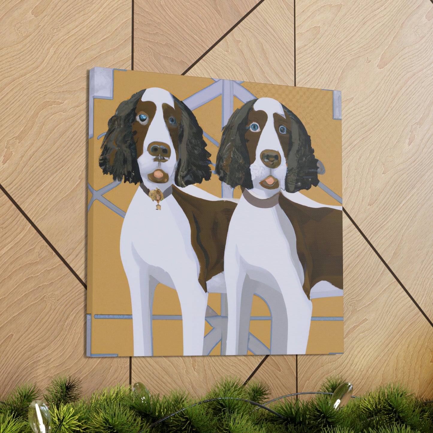 "Springer in Style Deco" - Canvas