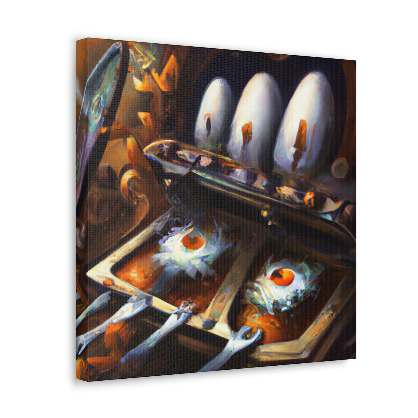 "Steampunk Egg Exploration" - Canvas