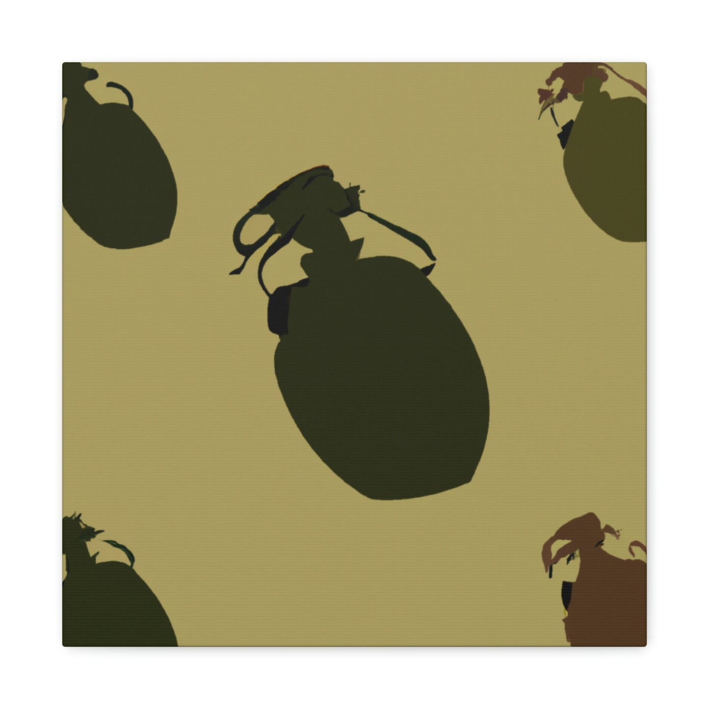 Grenades: Minimalist Art - Canvas