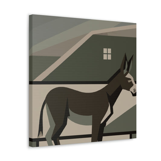 "Mules in Moonlight Deco" - Canvas