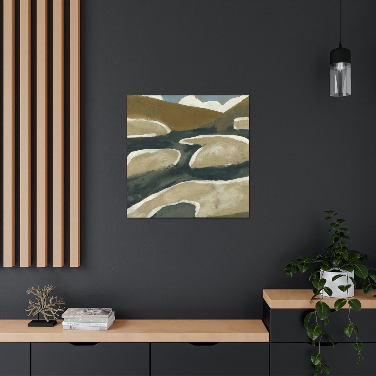 "River's Eternal Flux" - Canvas