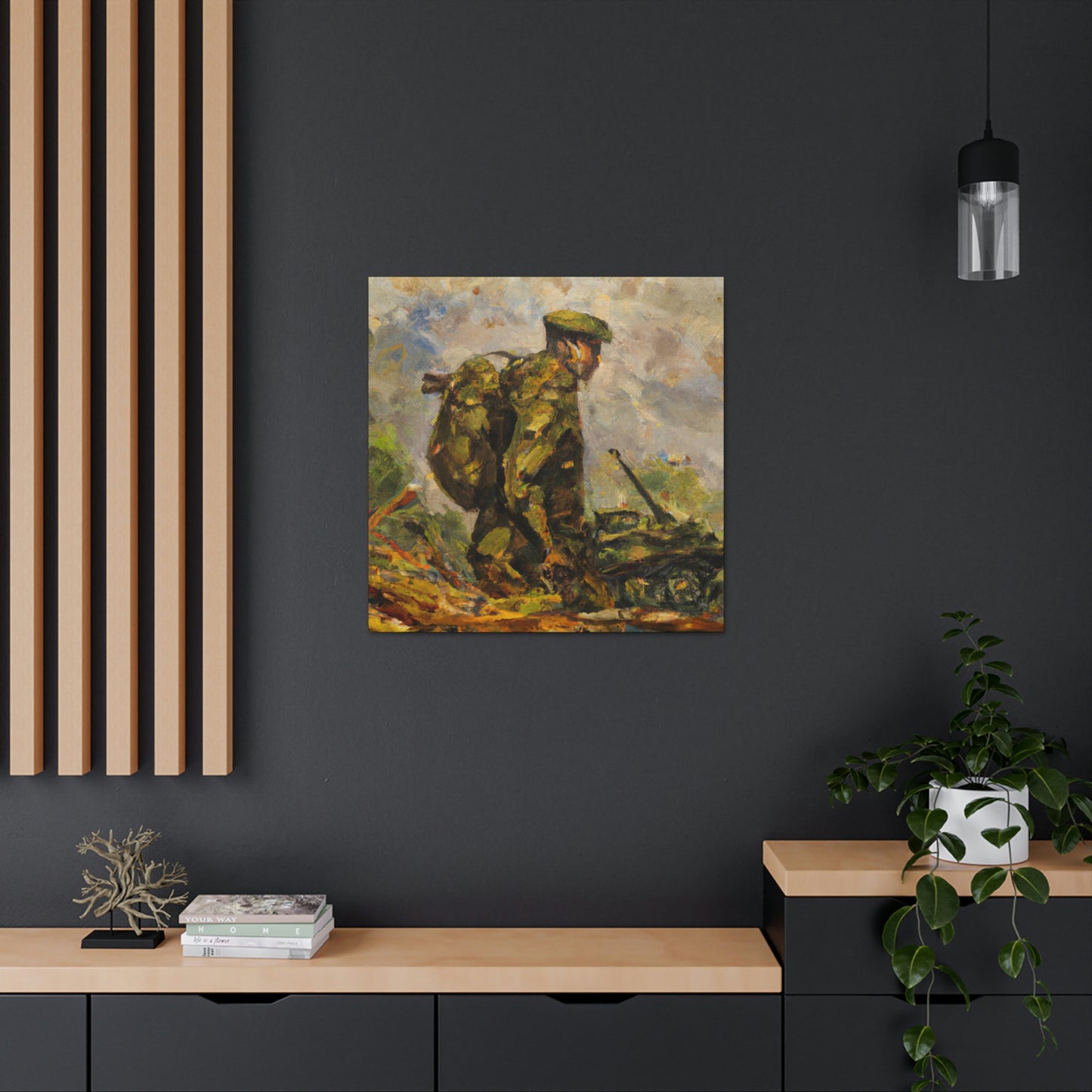 "The Gallant Artilleryman" - Canvas