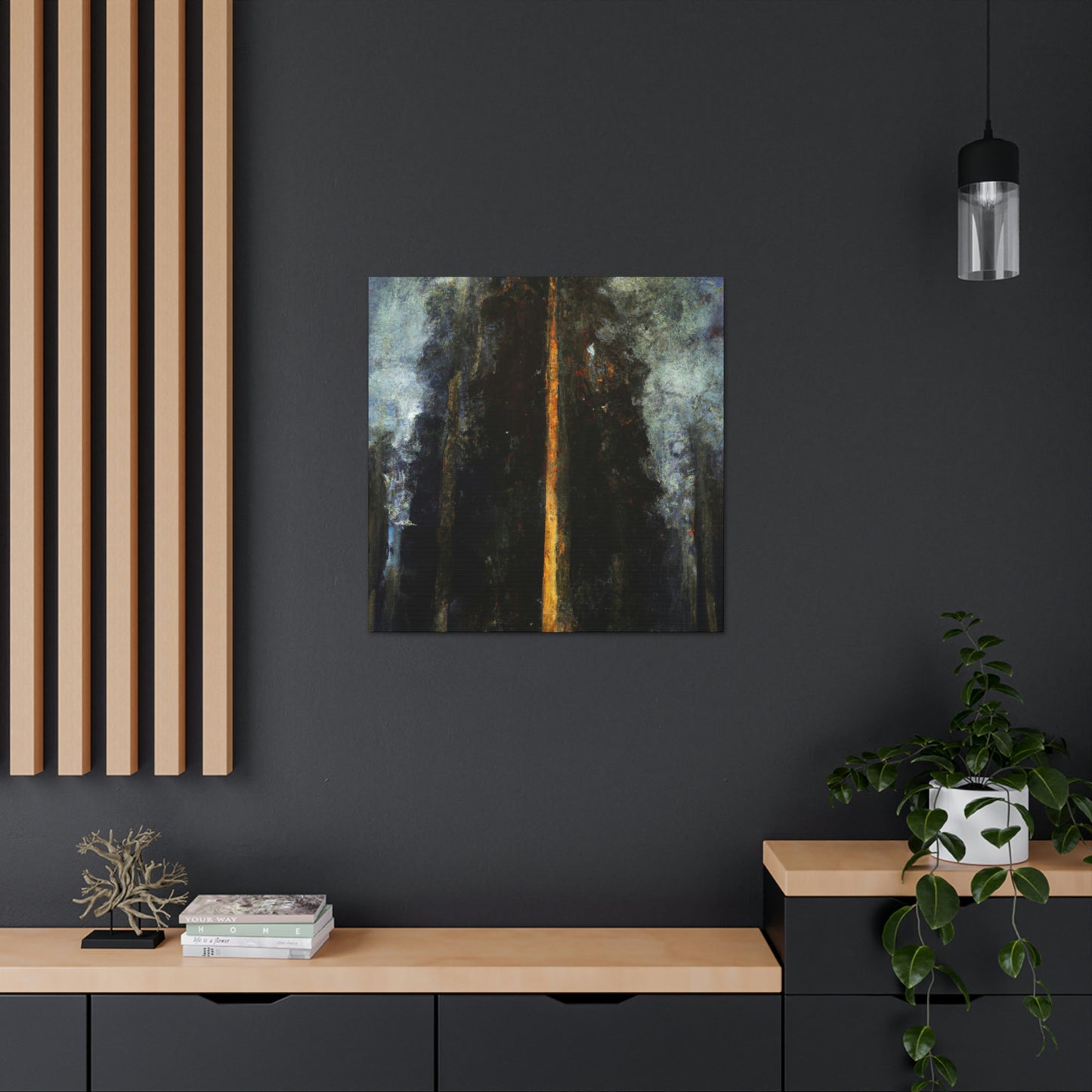 "Sequoia in Moonlight" - Canvas