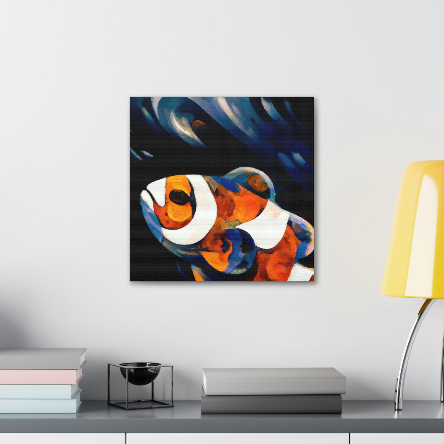 "Clownfish in Abstraction" - Canvas