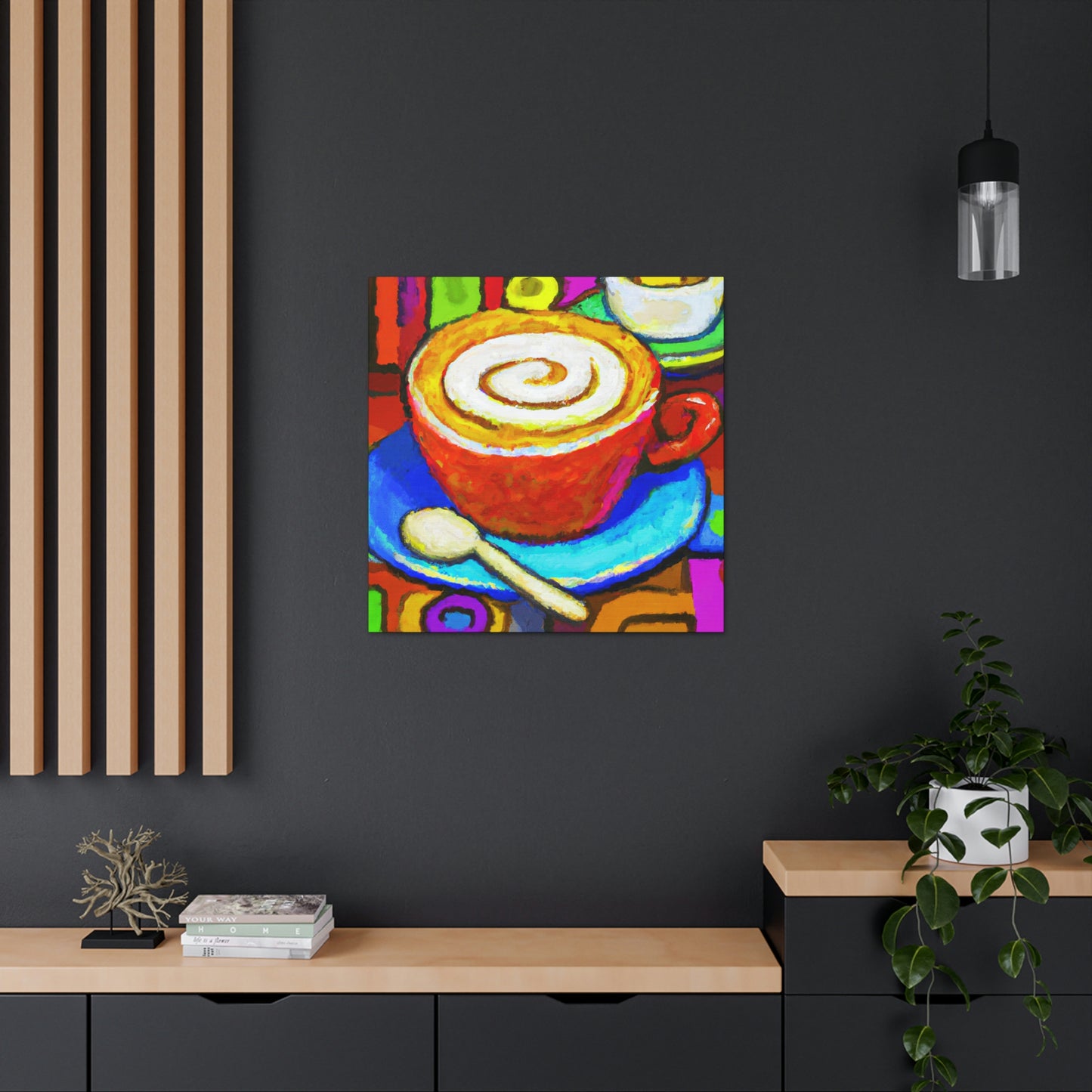 "Cappuchino in Fauvism." - Canvas