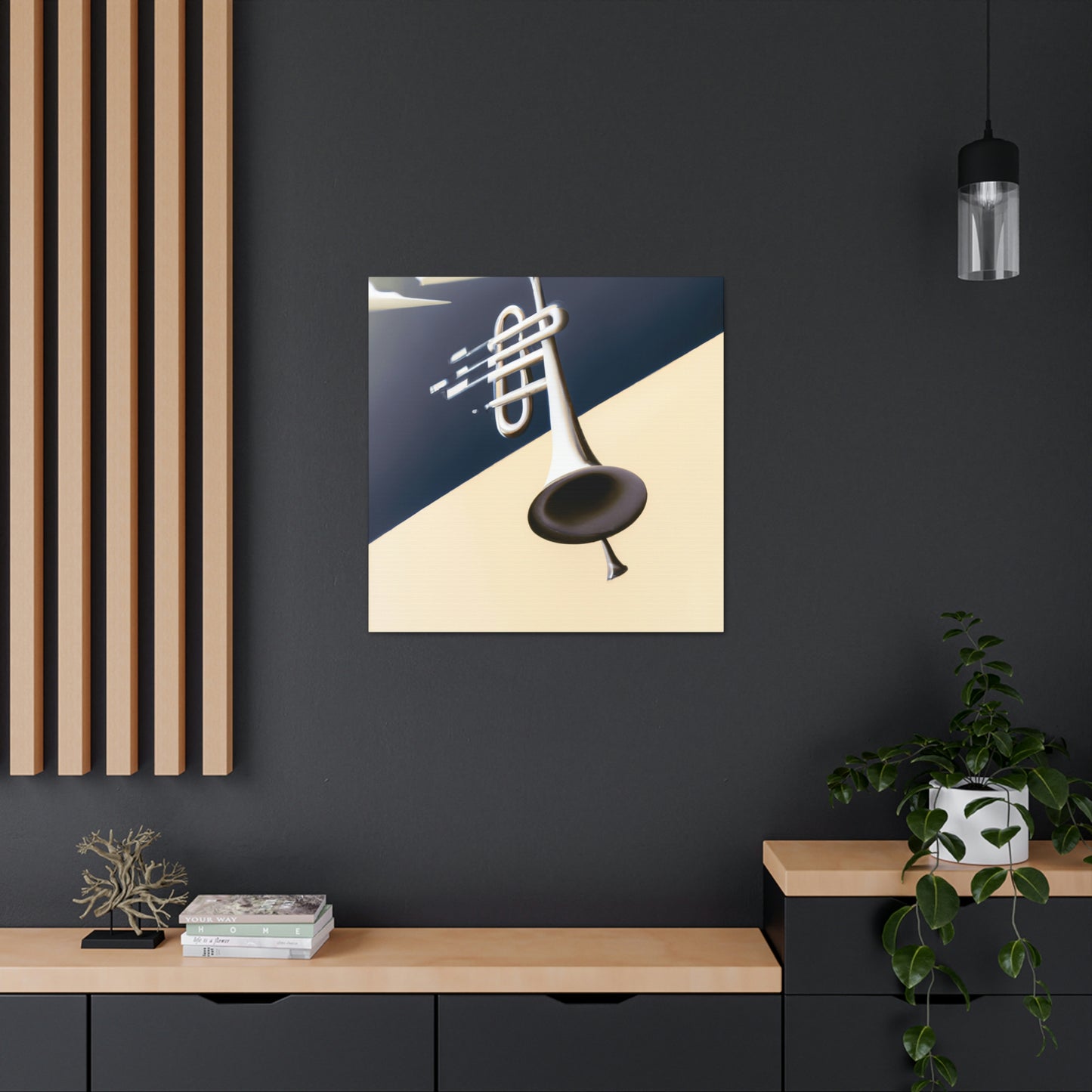 Trombone in the Cloud - Canvas