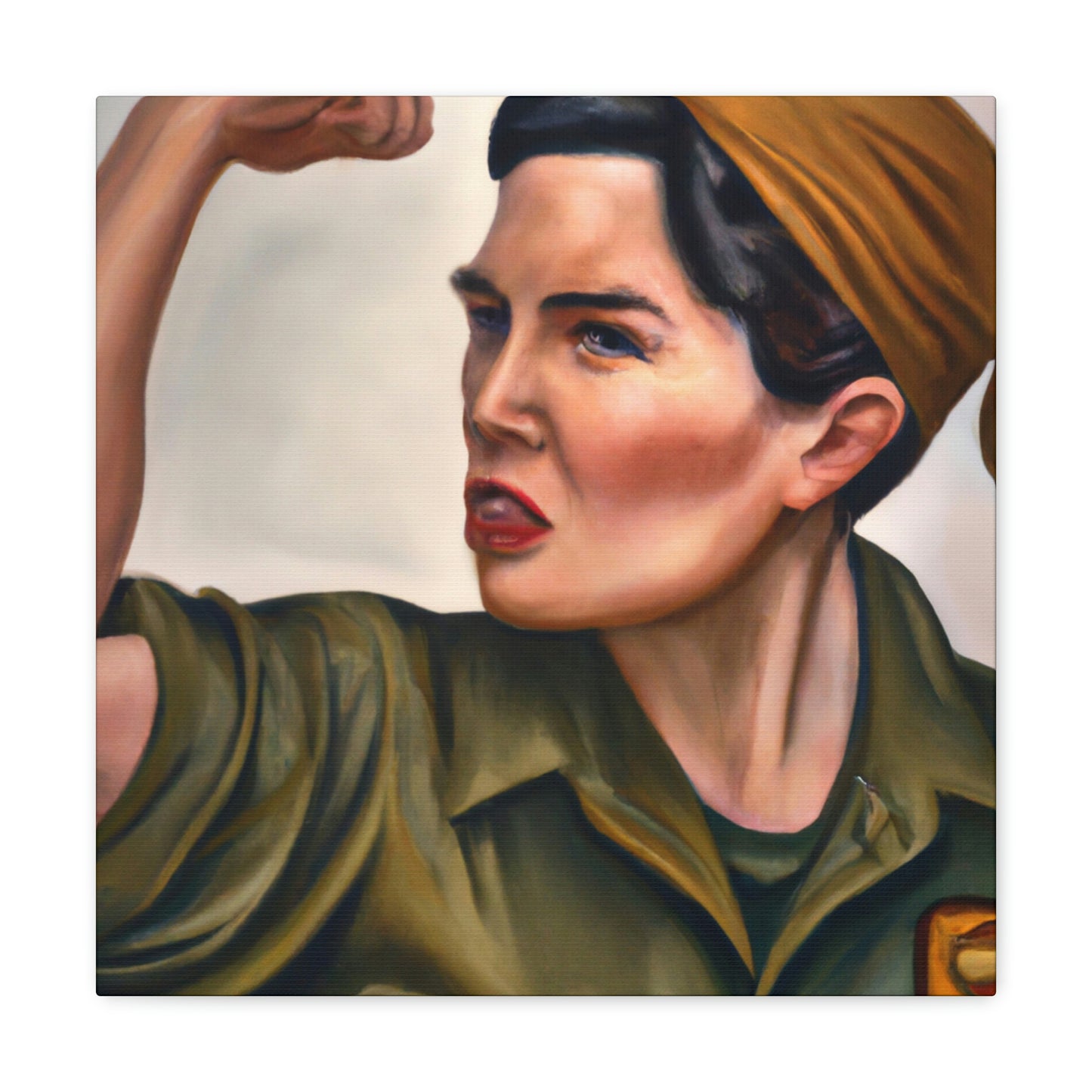 "Rosie the Riveter Stands" - Canvas