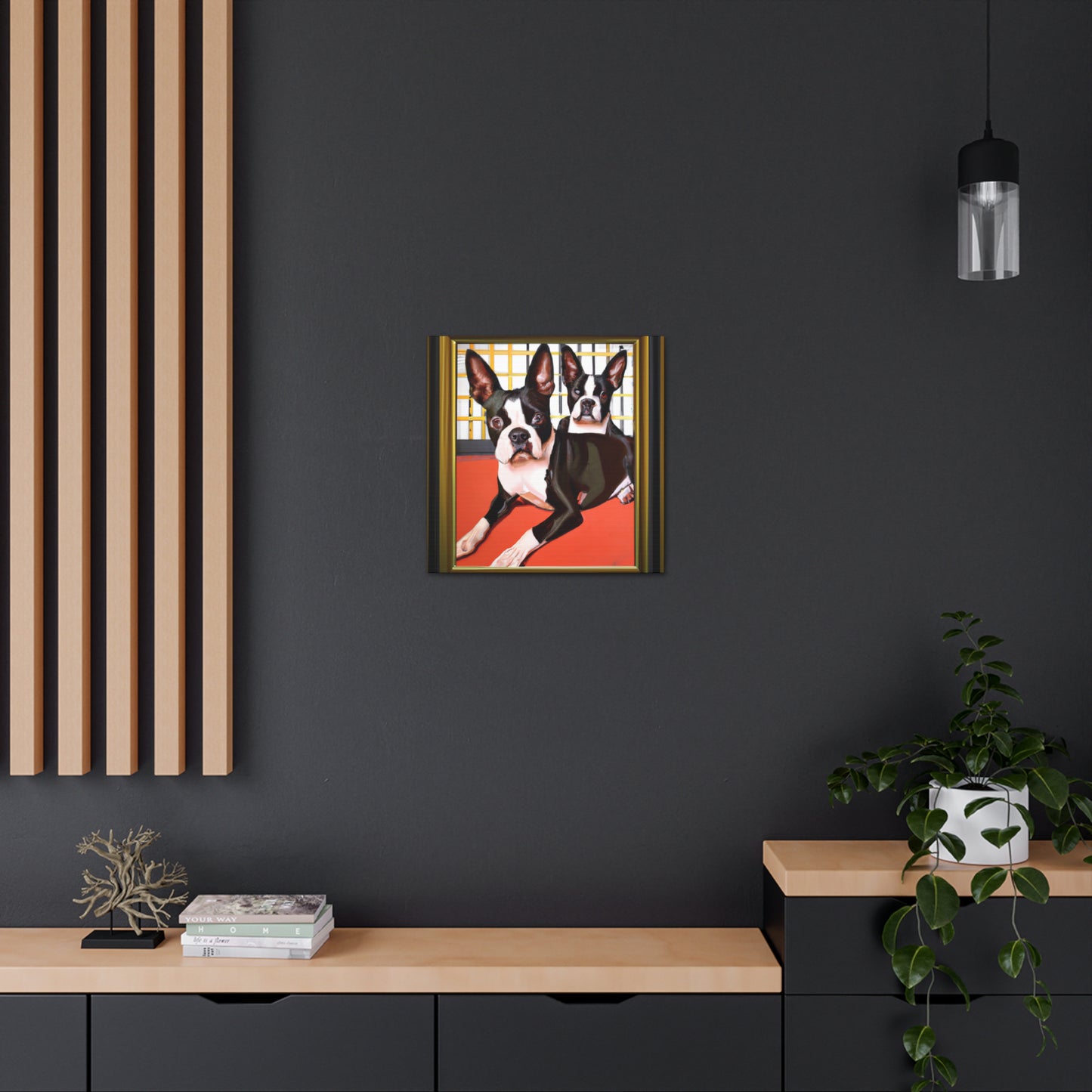 "Boston Terrier Brilliance" - Canvas