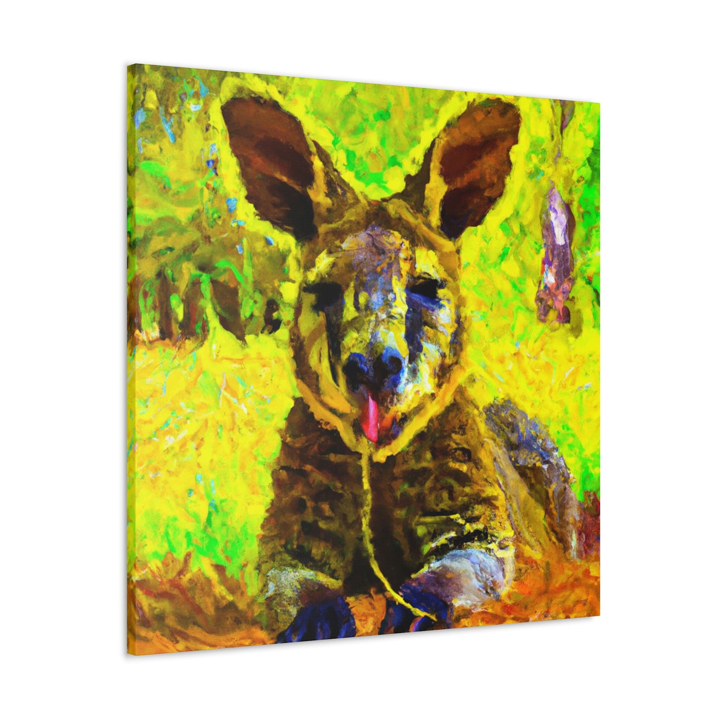 "Wallaby in Pastel Tones" - Canvas