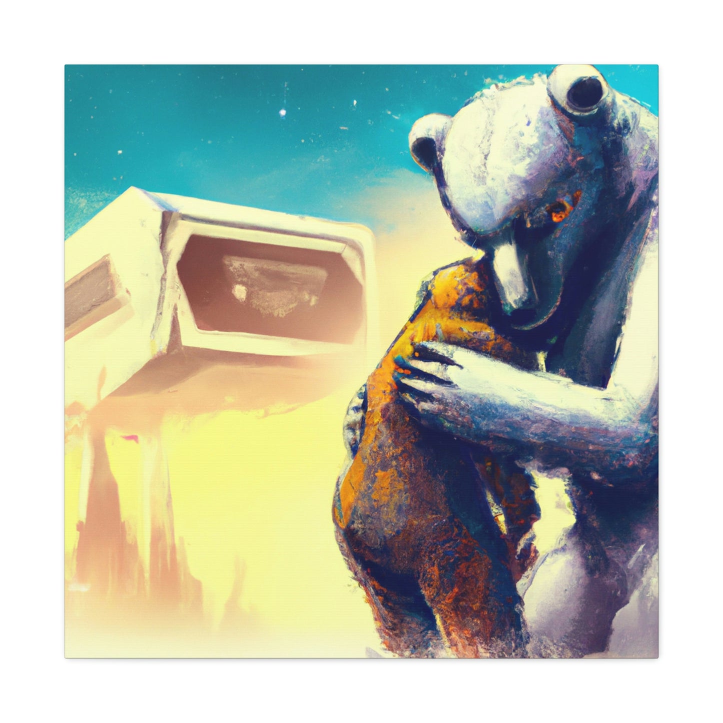 Love's Embrace Bear - Canvas