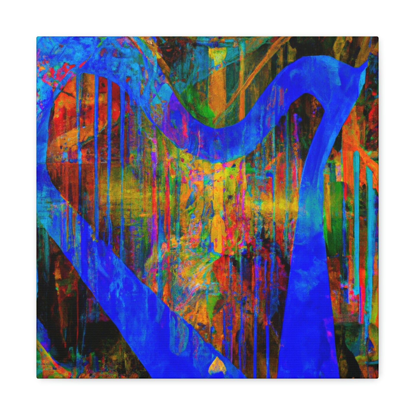 Harp in Expressionism - Canvas