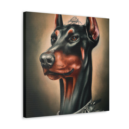 "Fierce Doberman Majesty" - Canvas