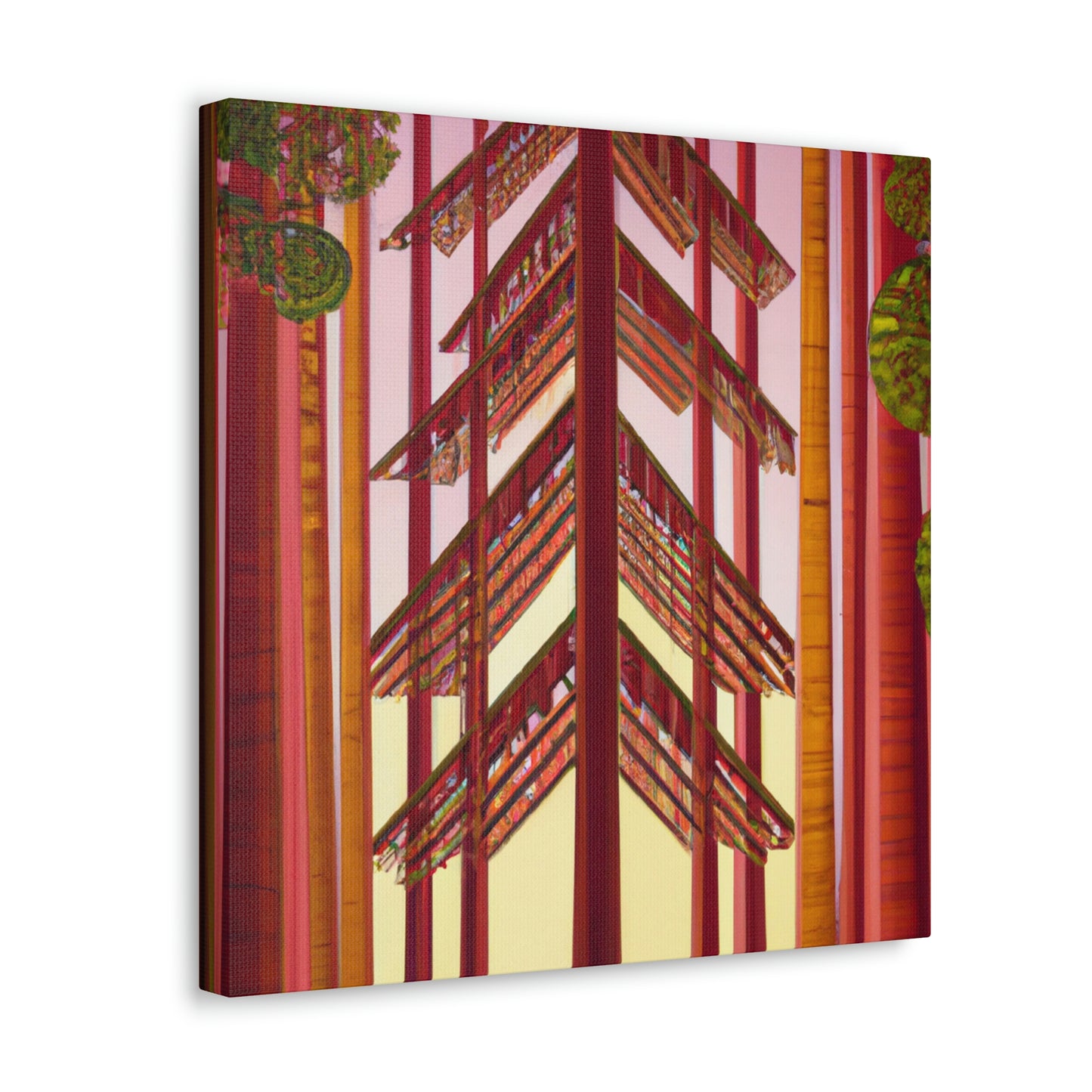 "Futuristic Redwood Monument" - Canvas