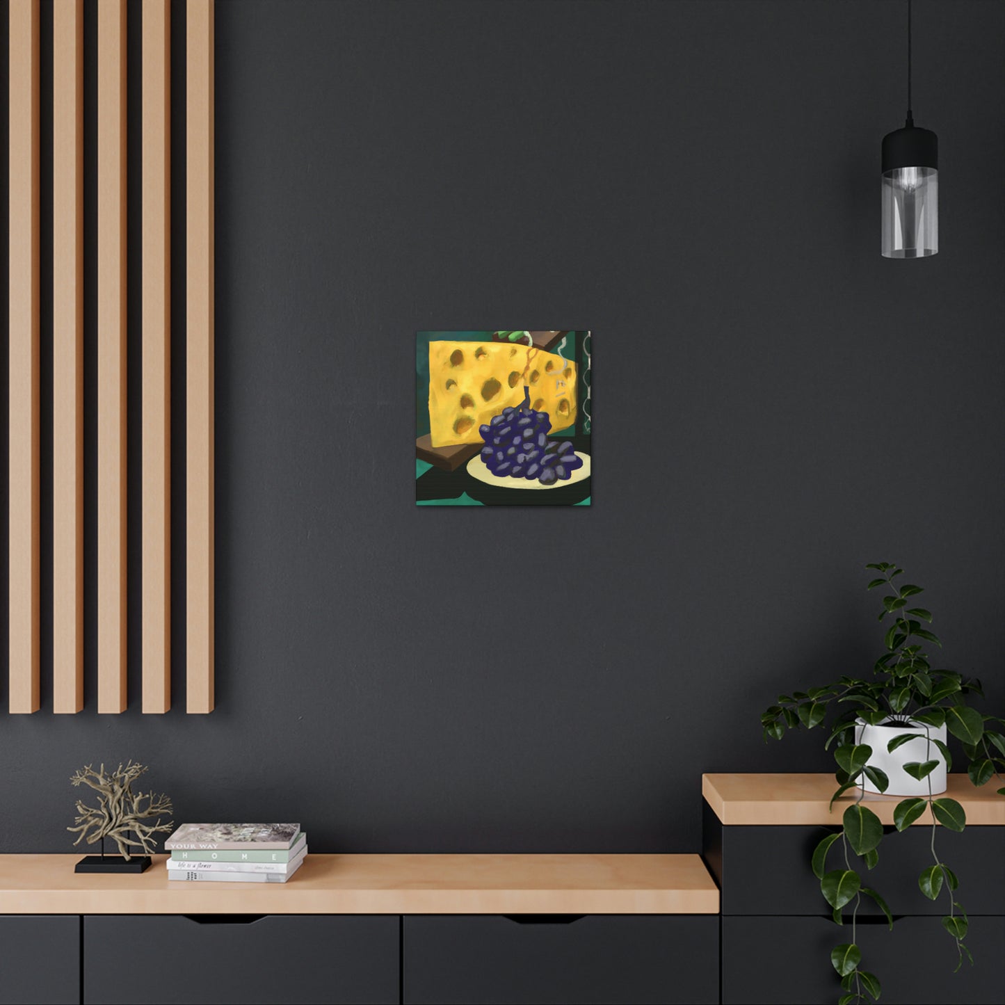 Cheese and Grapes Pop - Canvas