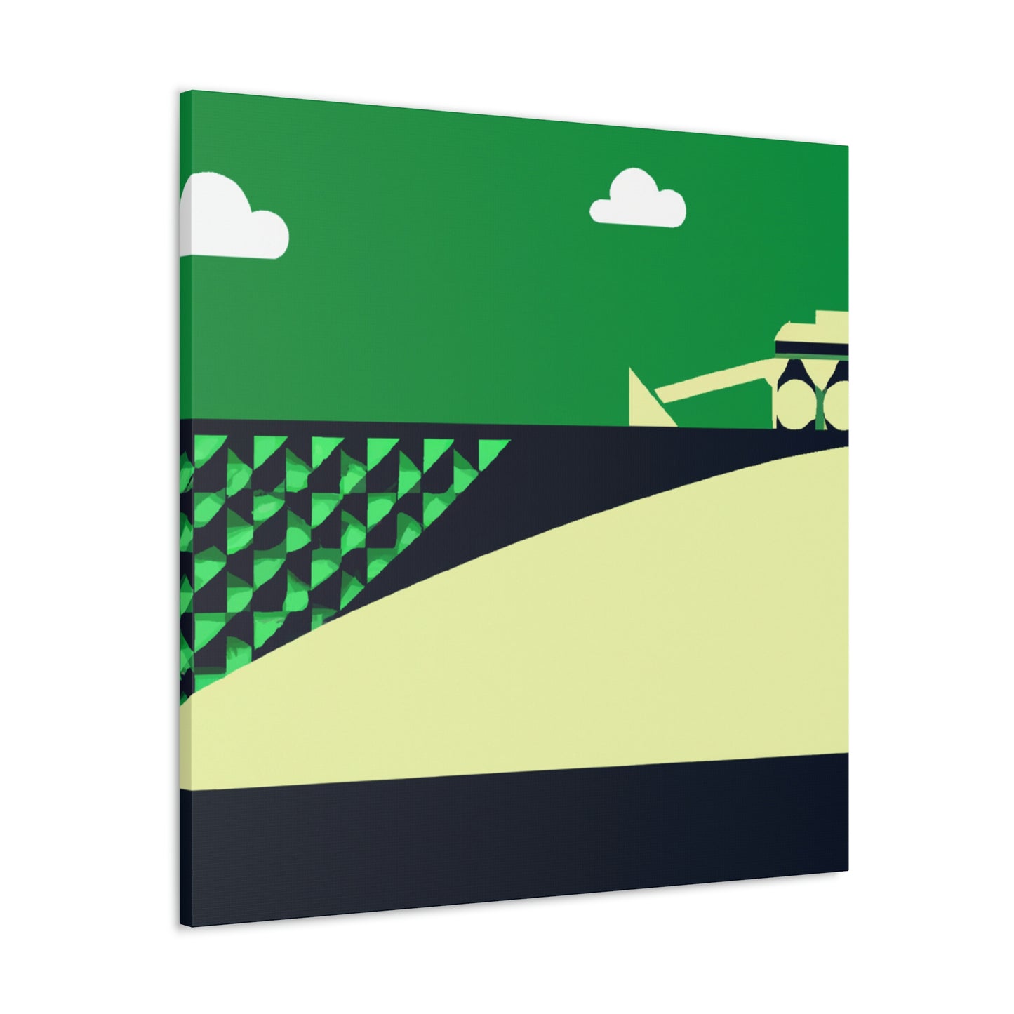 "Combine Harvester Minimalism" - Canvas