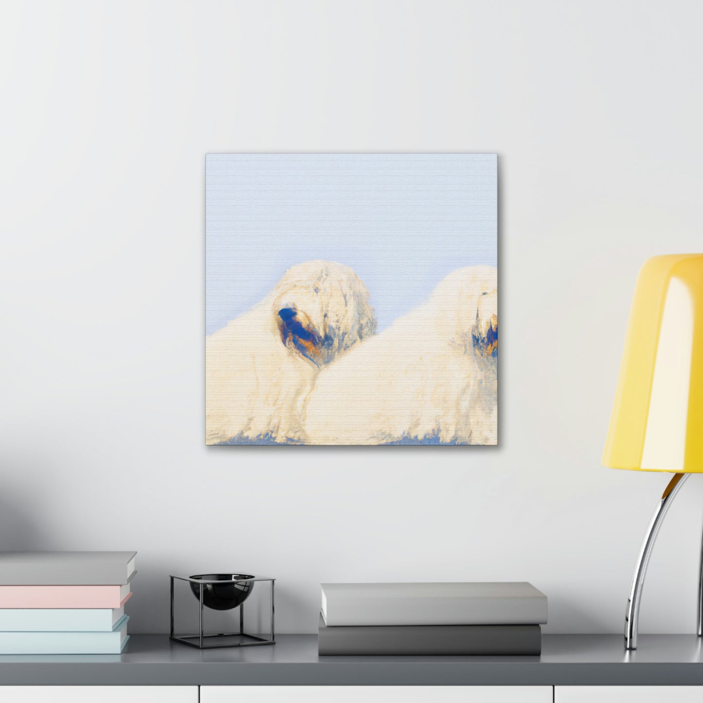 Old English Sheepdog Freedom - Canvas