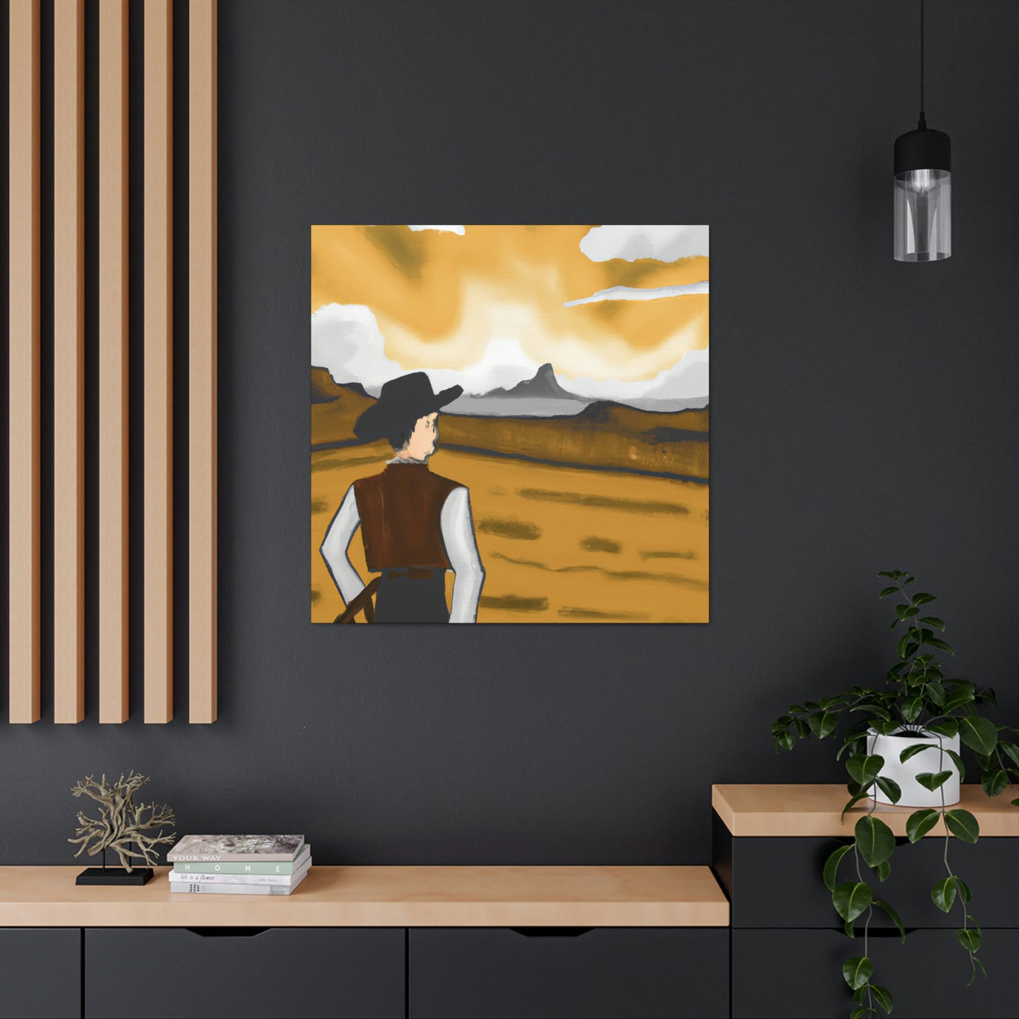 Rancher in Reflection - Canvas