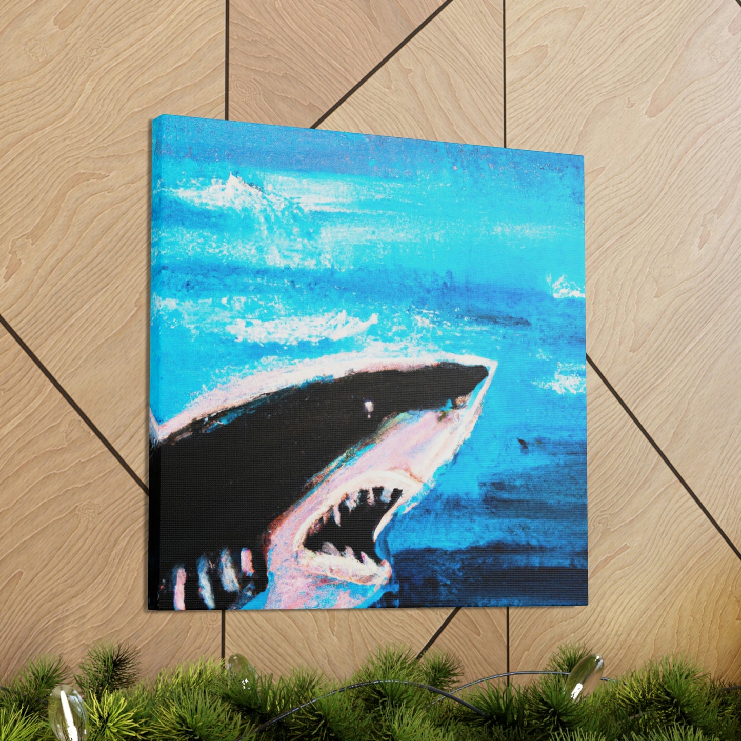 "Dangerous White Shark" - Canvas