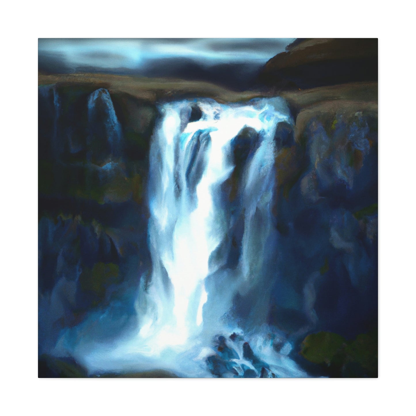 "Falling Water's Majesty" - Canvas