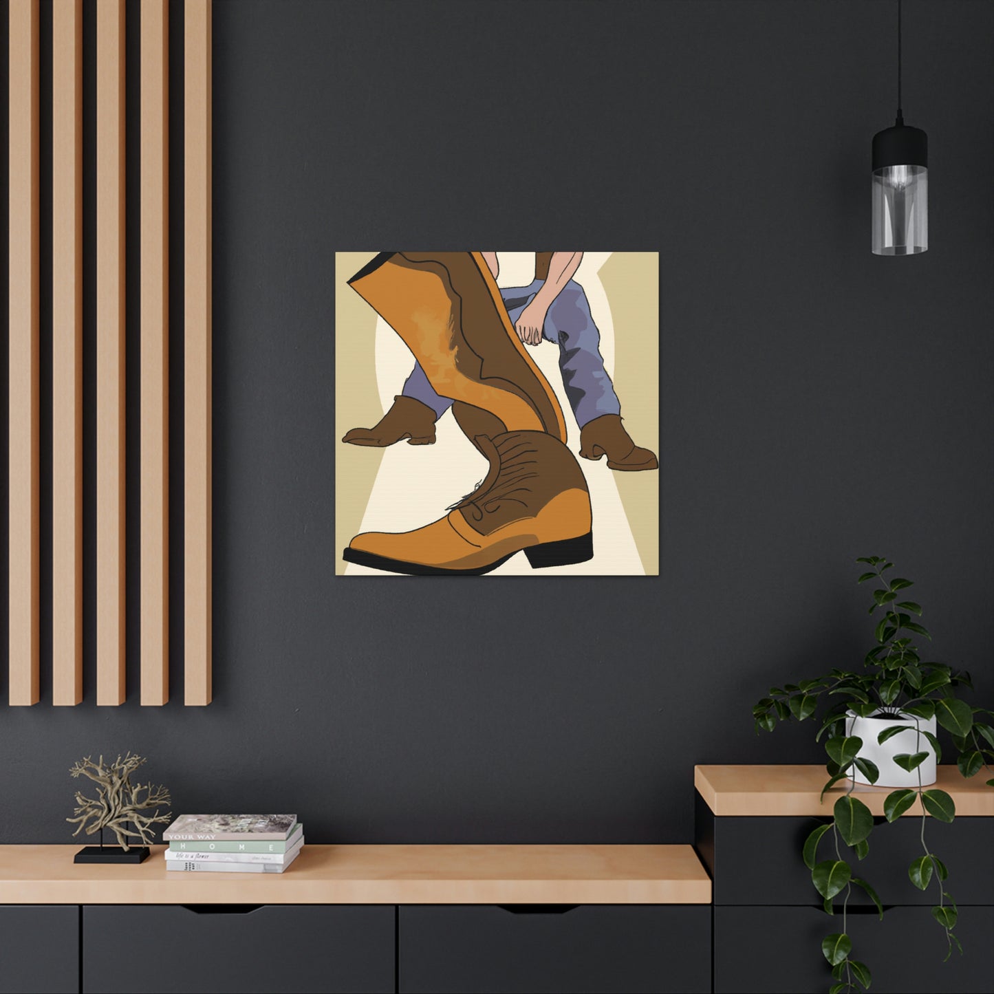 "Boots in Neoclassicism" - Canvas