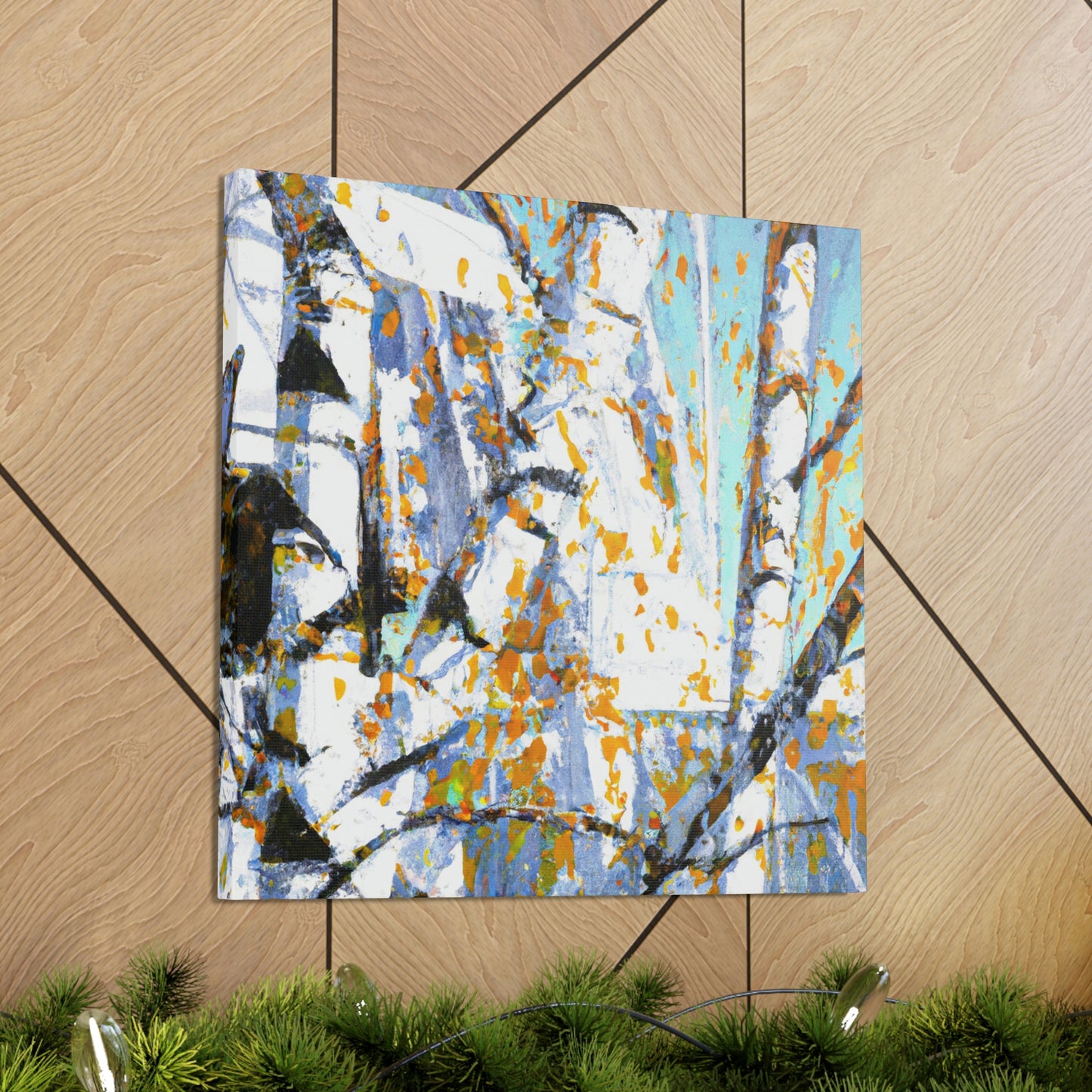 Birch Tree Pop Brilliance - Canvas