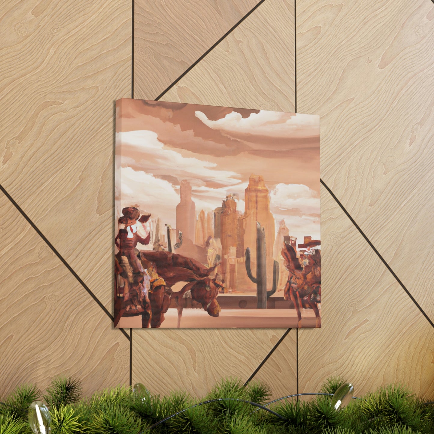 Modern Western Desertscape - Canvas