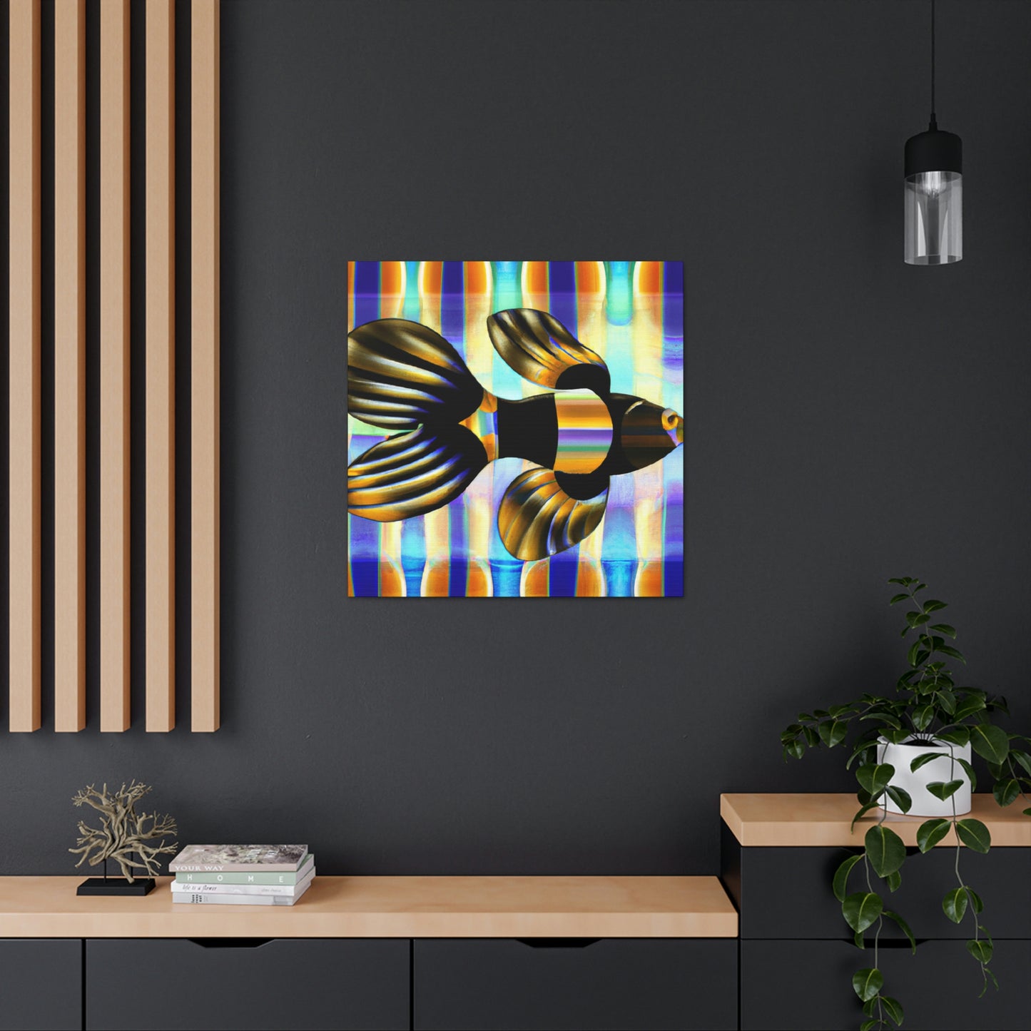 Glimmering Guppy Splendour - Canvas