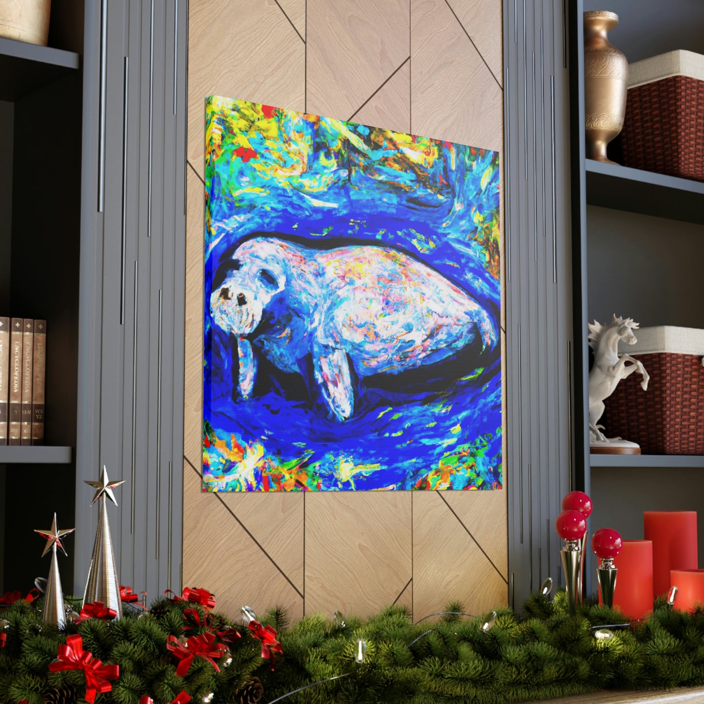 Manatee in Expressionism - Canvas