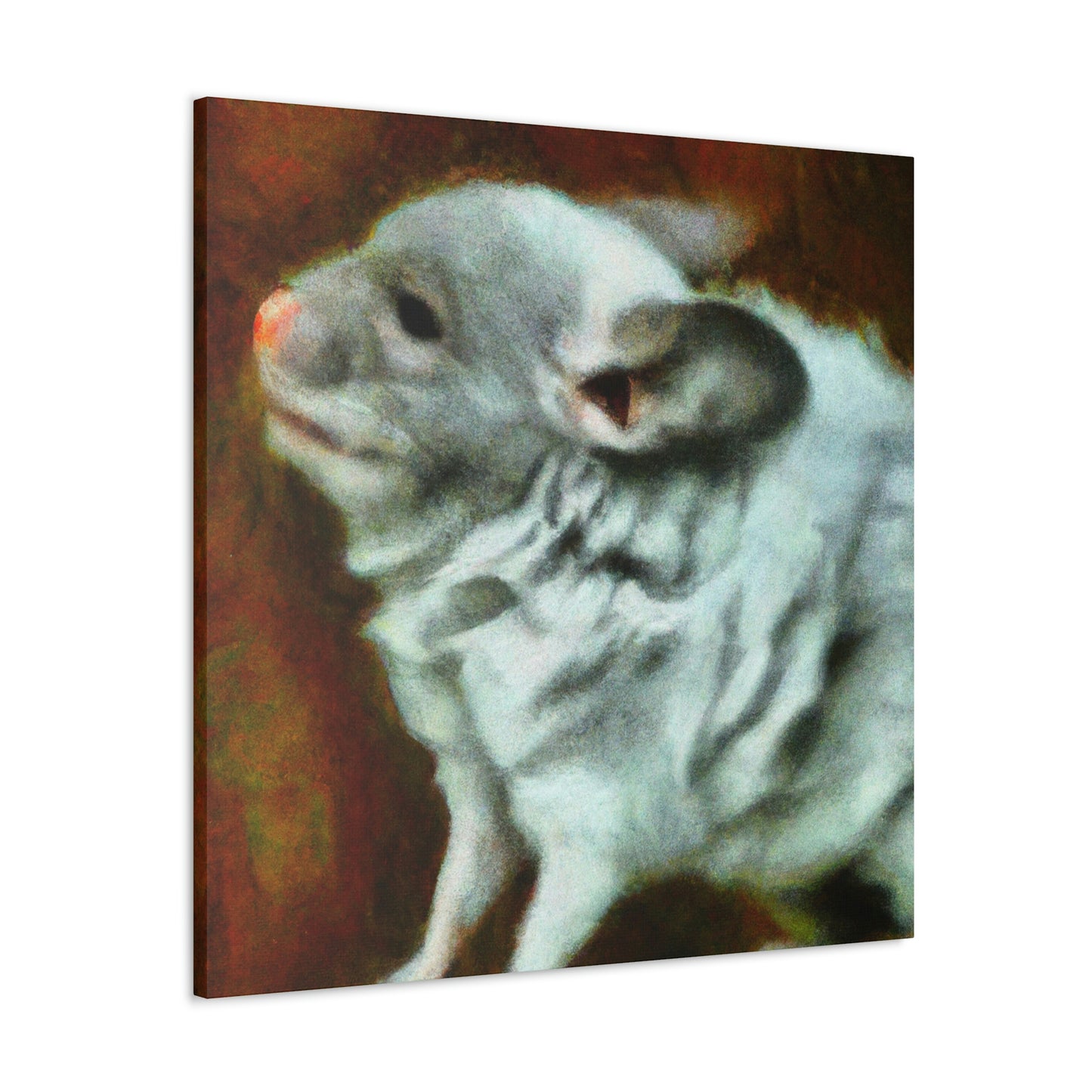 "Chinchilla in Moonlight" - Canvas