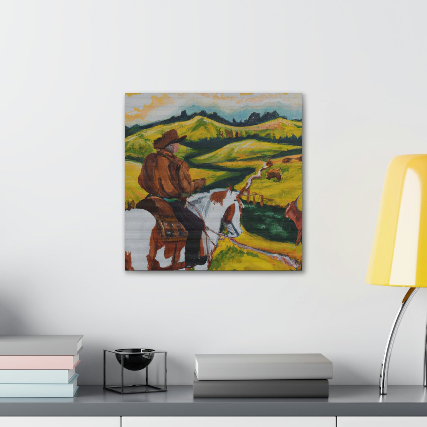 "The Rural Barnyard Scene" - Canvas