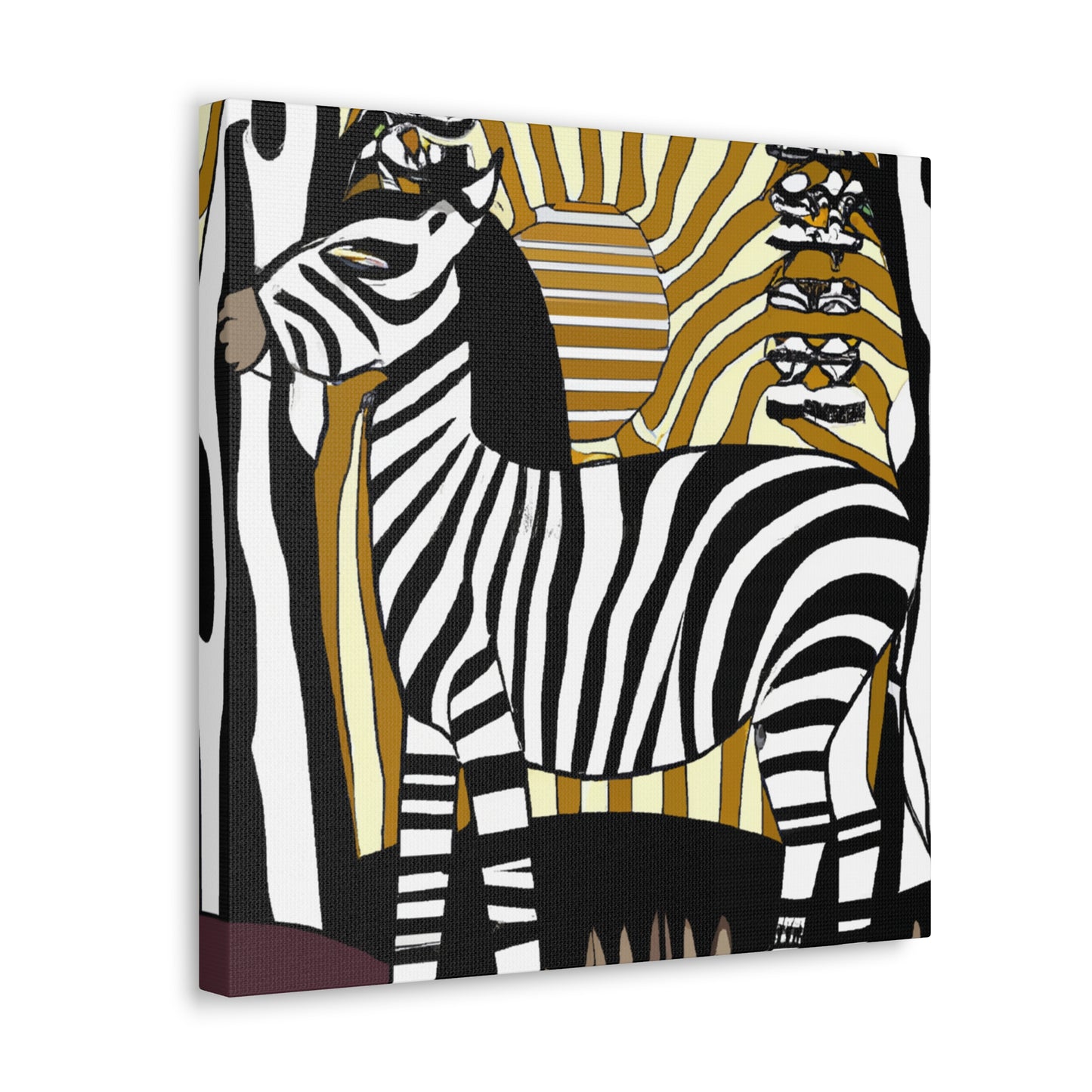 "Zebra's Glorious Strides" - Canvas