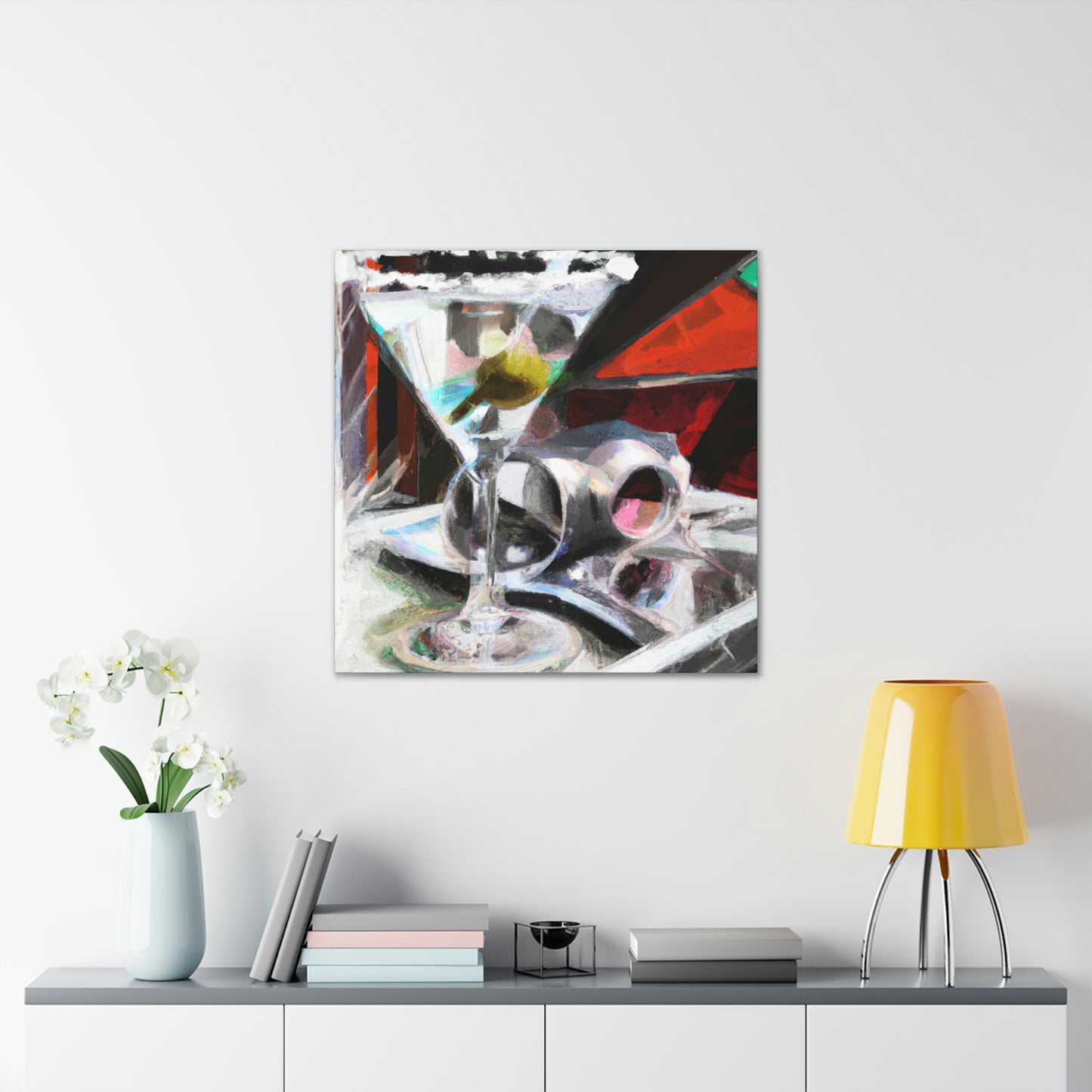 Martini Vibrant Reflection - Canvas