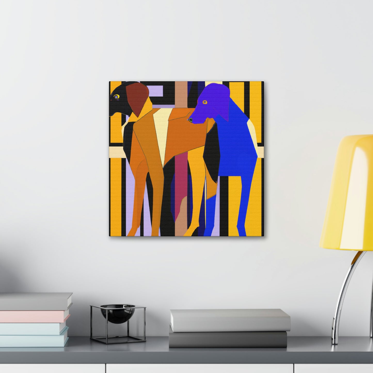 "Ridgeback with Art Deco" - Canvas