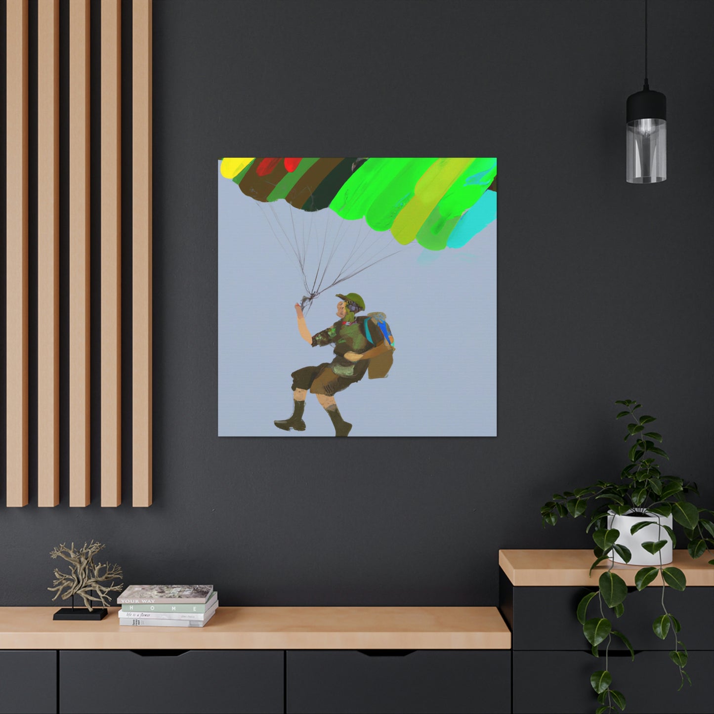 Paratrooper Fauvism Joy - Canvas