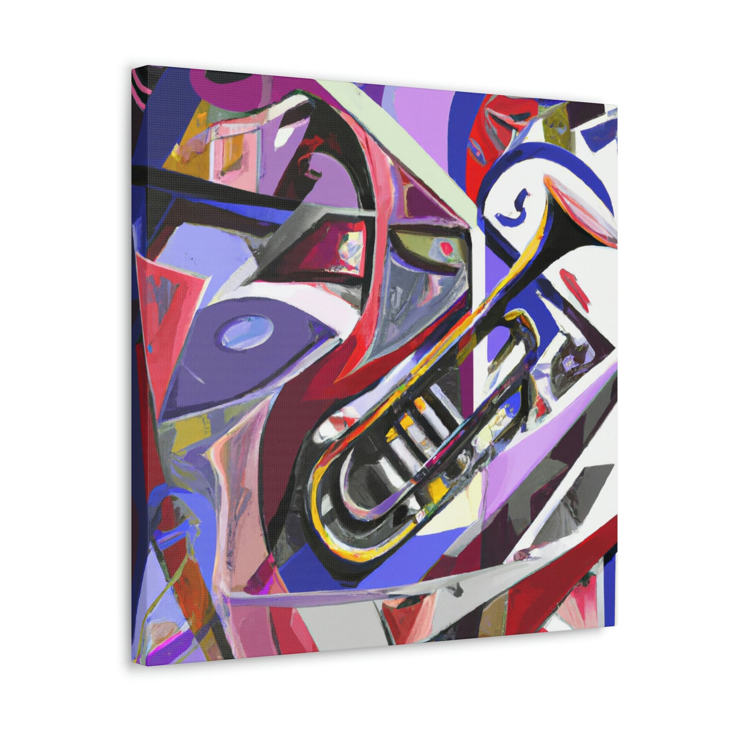 Trombone in Abstract. - Canvas