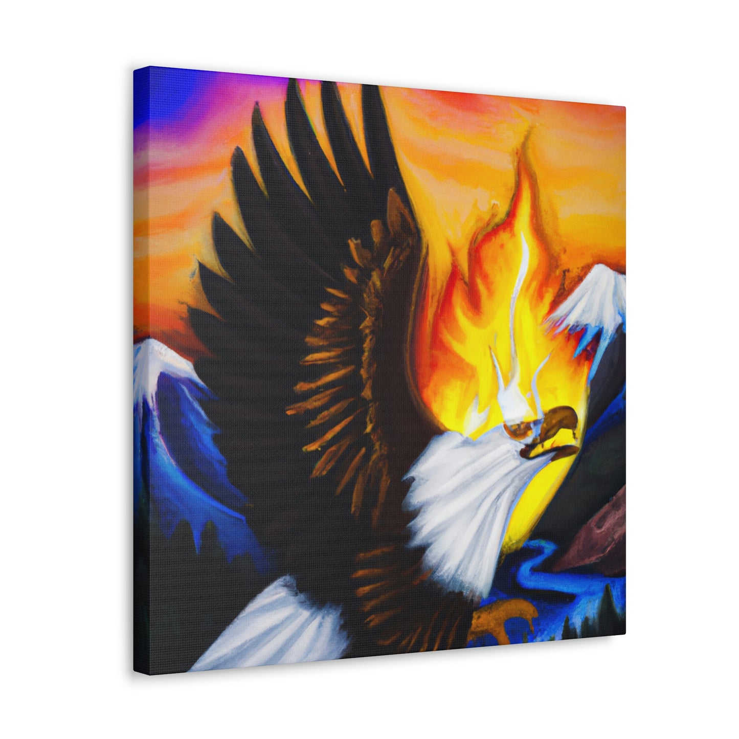 Bald Eagle Soaring High - Canvas