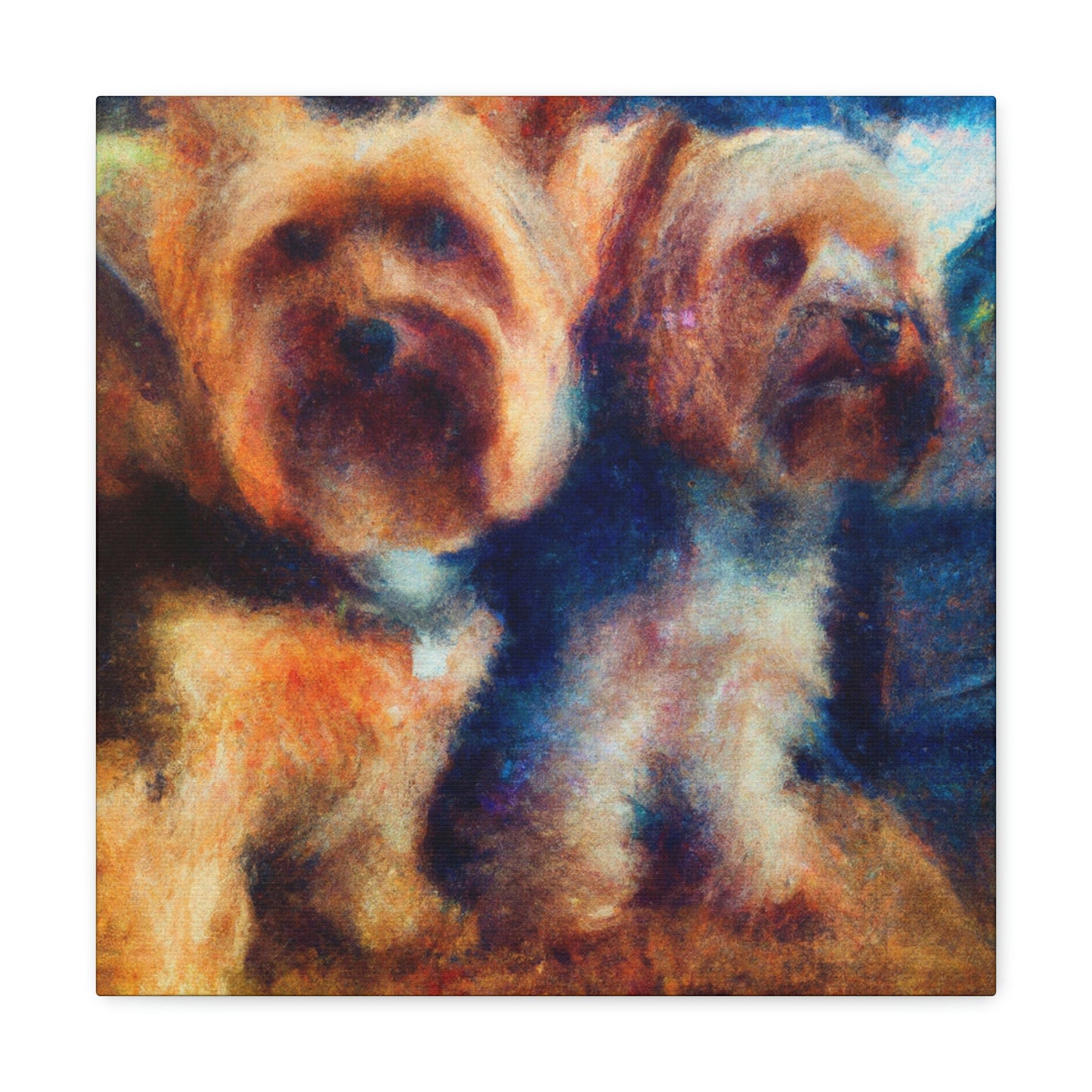 Puppy Love Impressionism - Canvas