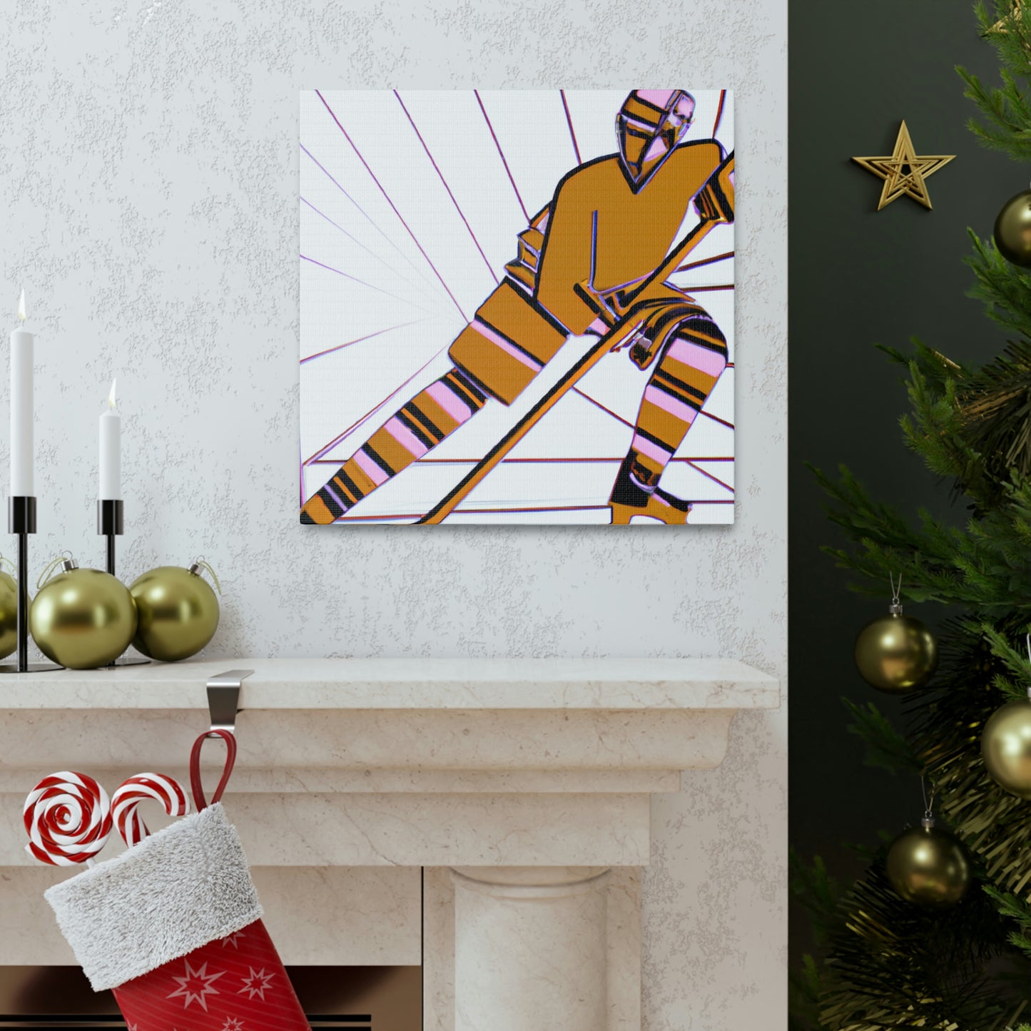 Hockey in Art Deco - Canvas