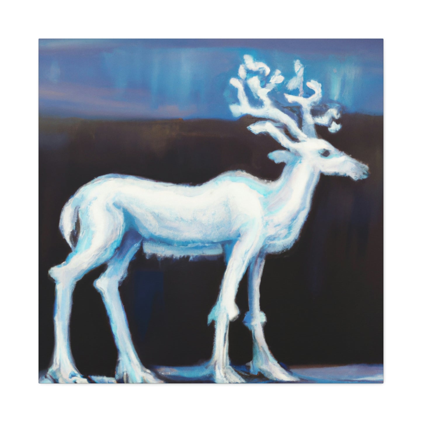 "Reindeer at Dusk' - Canvas