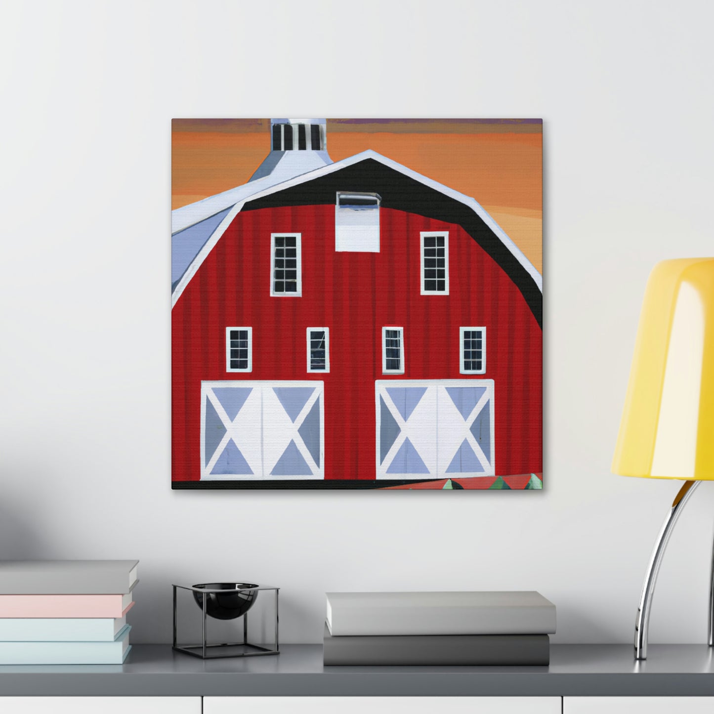 "The Gleaming Barnscape" - Canvas