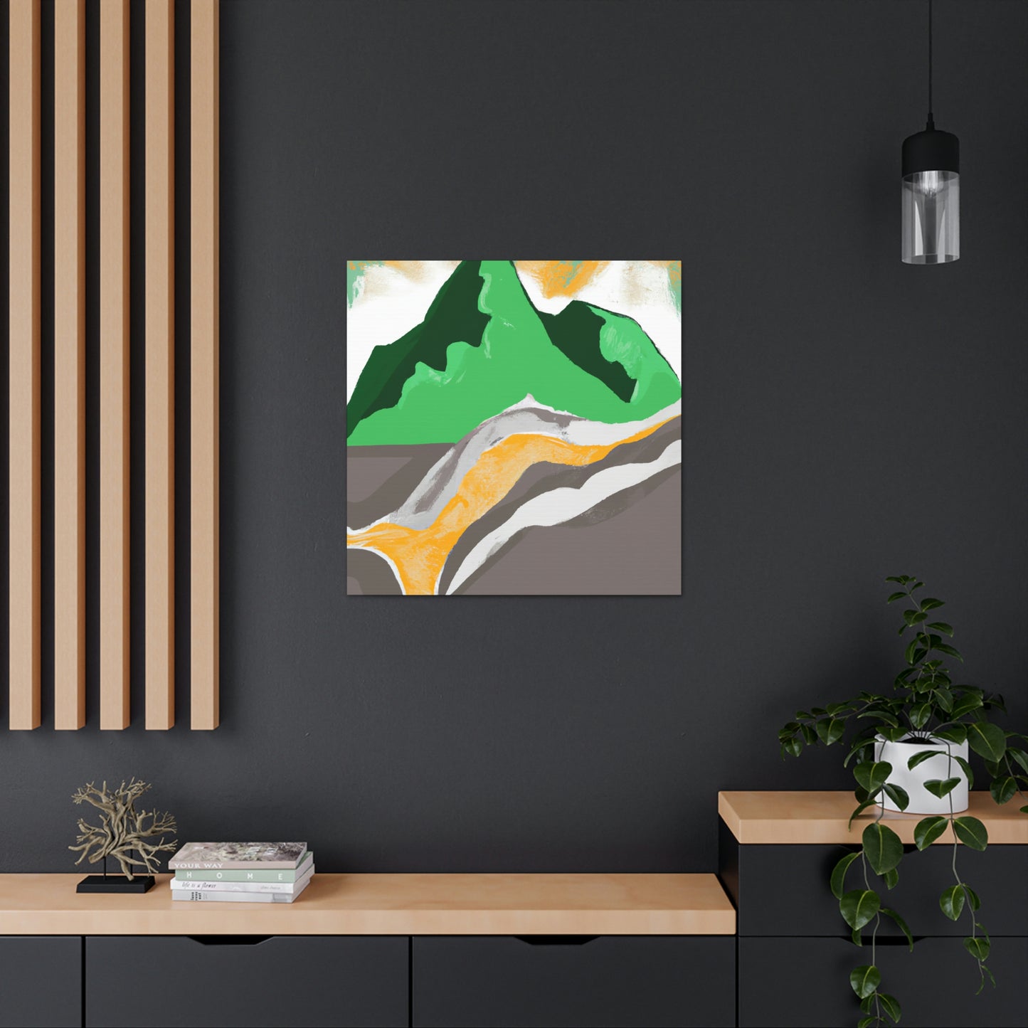 Mountain Majesty Ablaze - Canvas